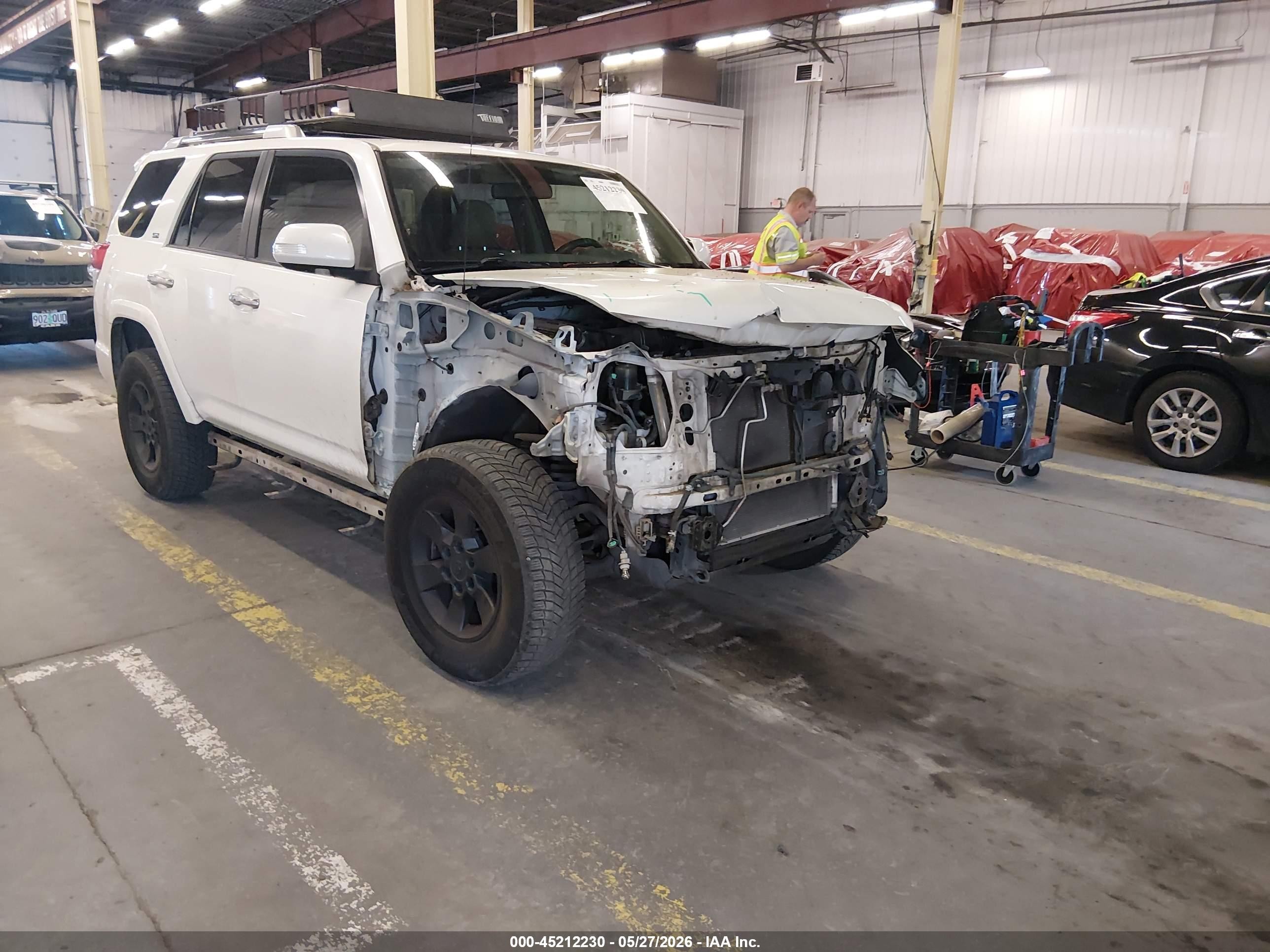 2012 Toyota 4runner Sr5 White vin: JTEBU5JR0C5100965