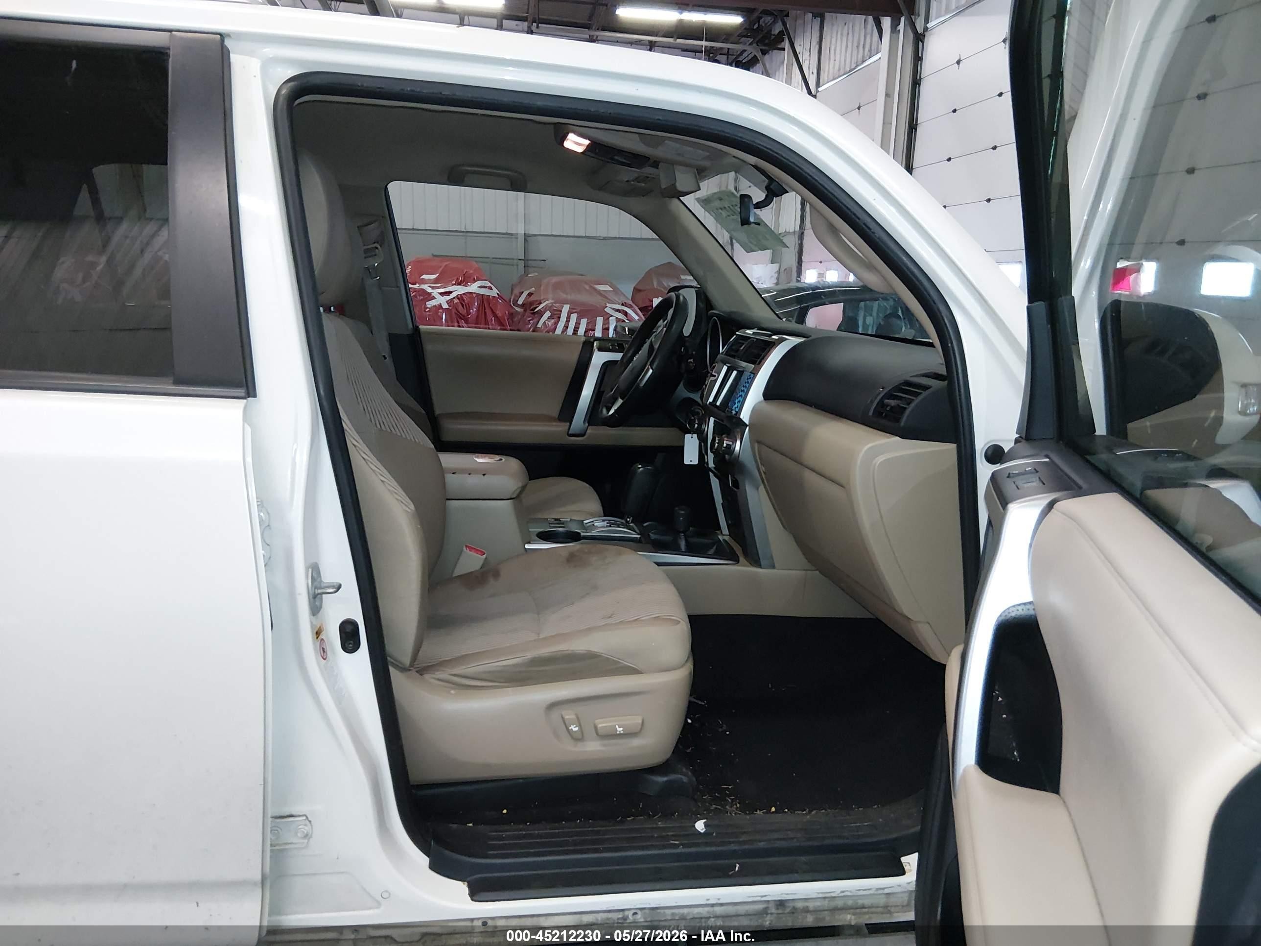 2012 Toyota 4runner Sr5 White vin: JTEBU5JR0C5100965