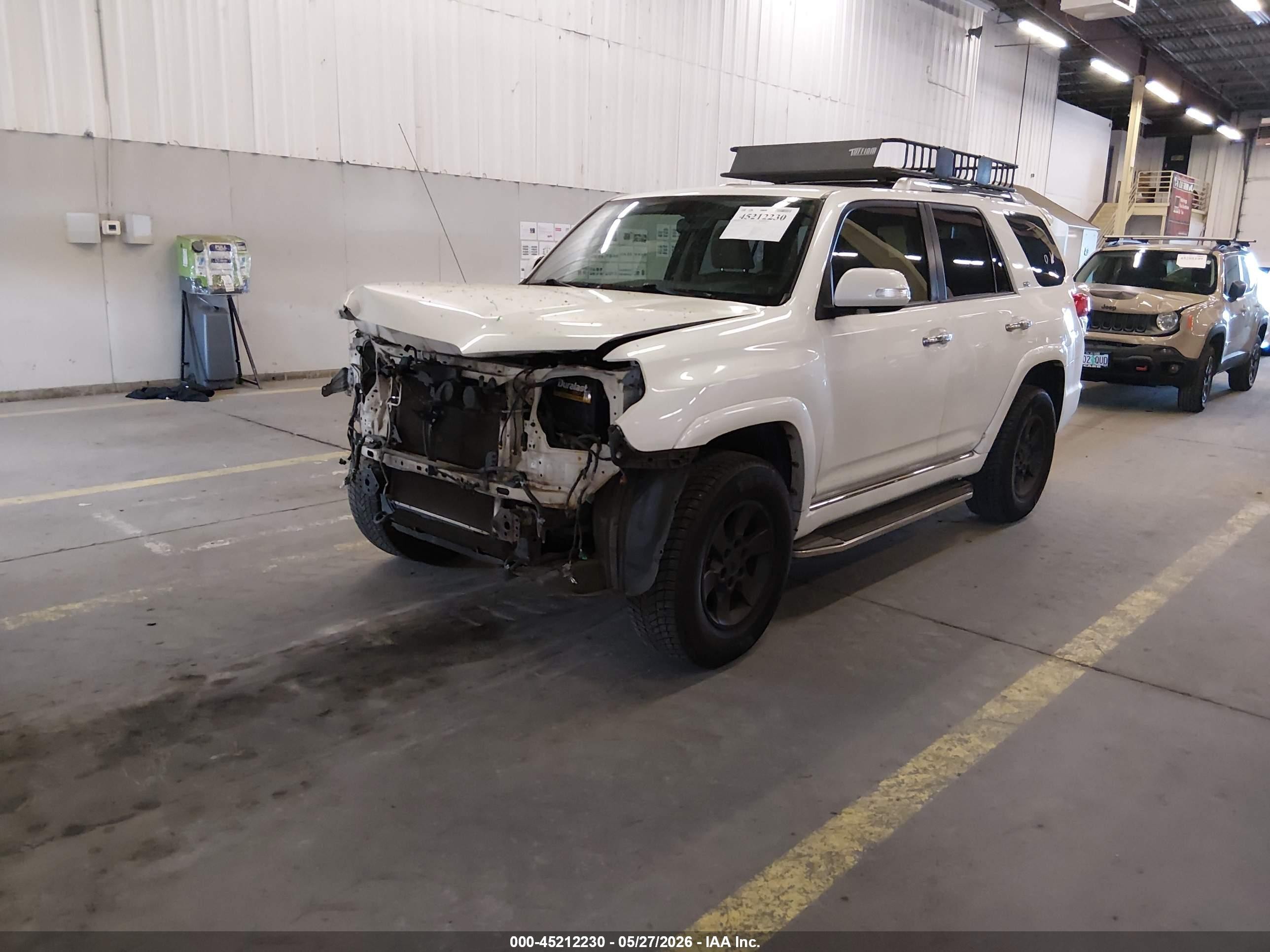 2012 Toyota 4runner Sr5 White vin: JTEBU5JR0C5100965
