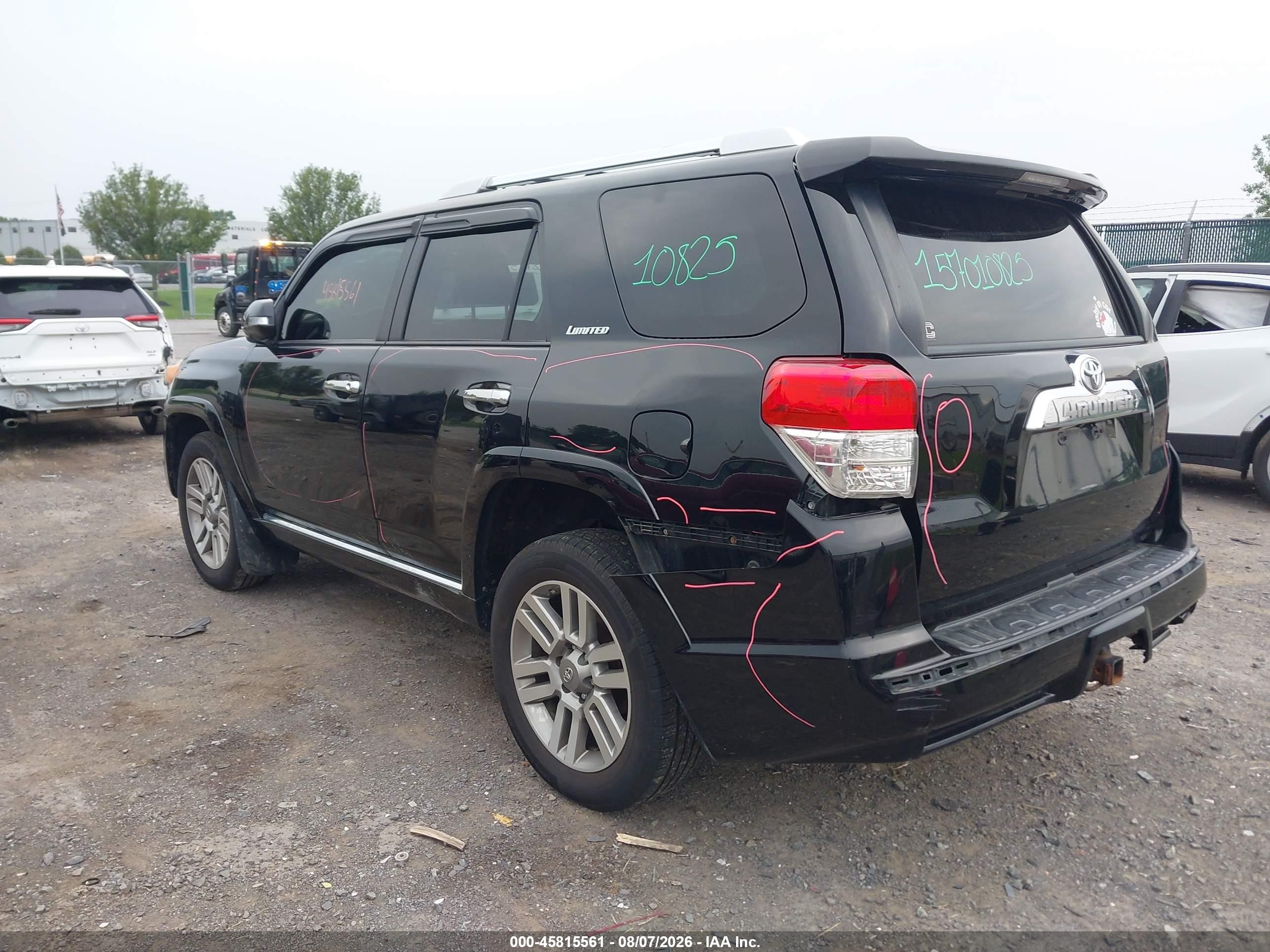 2013 Toyota 4runner Limited Black vin: JTEBU5JR0D5130033