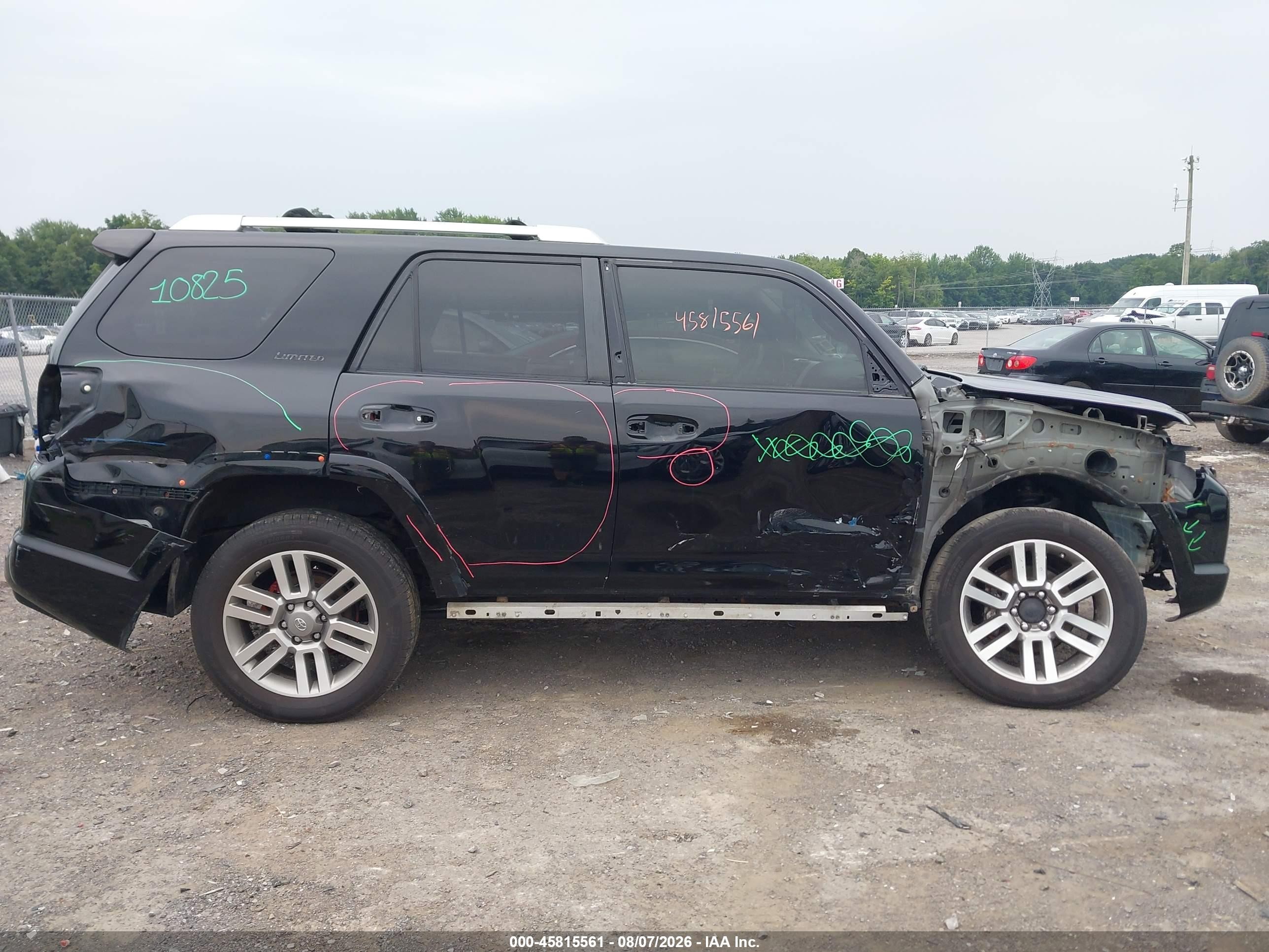 2013 Toyota 4runner Limited Black vin: JTEBU5JR0D5130033