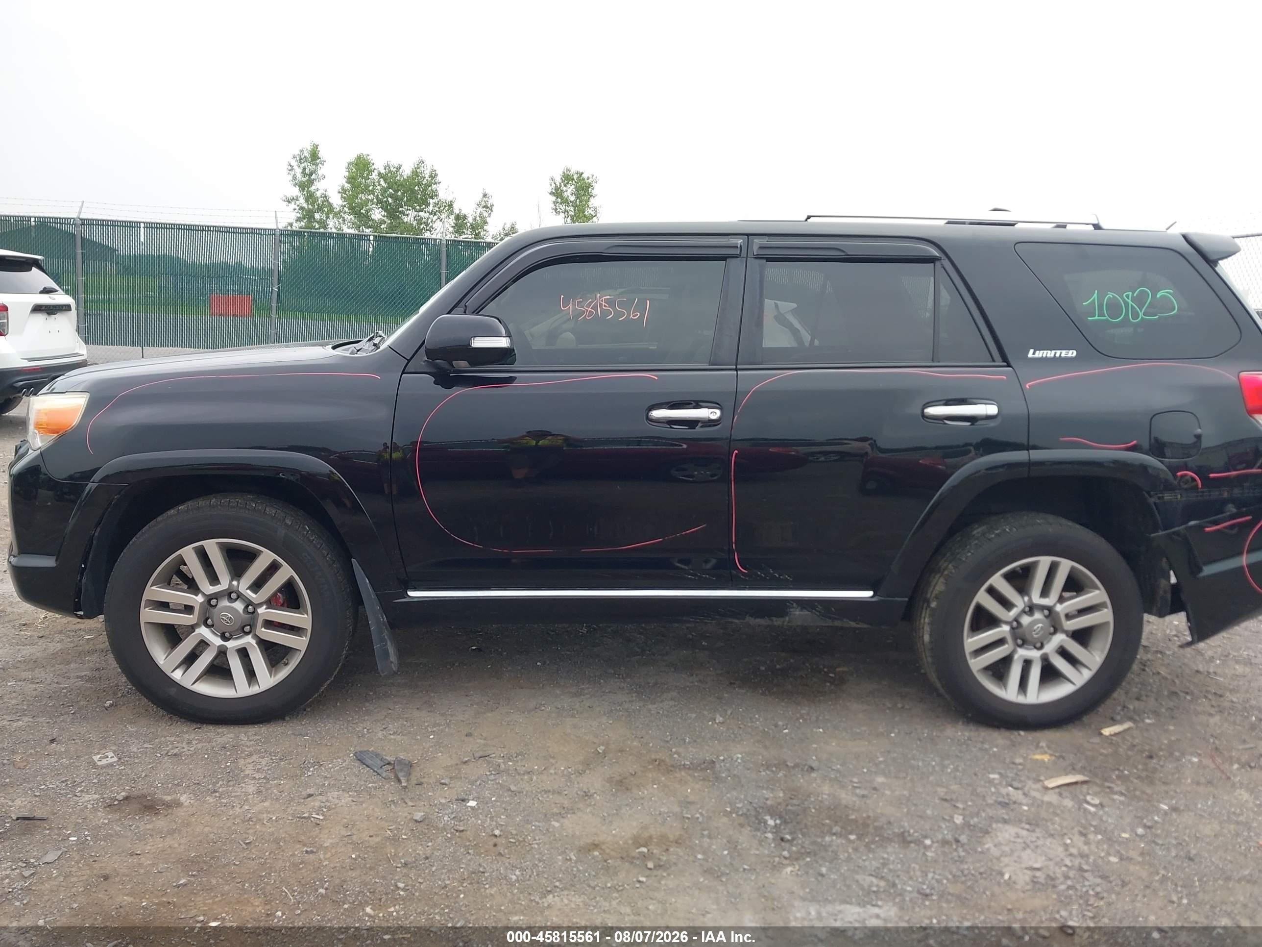 2013 Toyota 4runner Limited Black vin: JTEBU5JR0D5130033