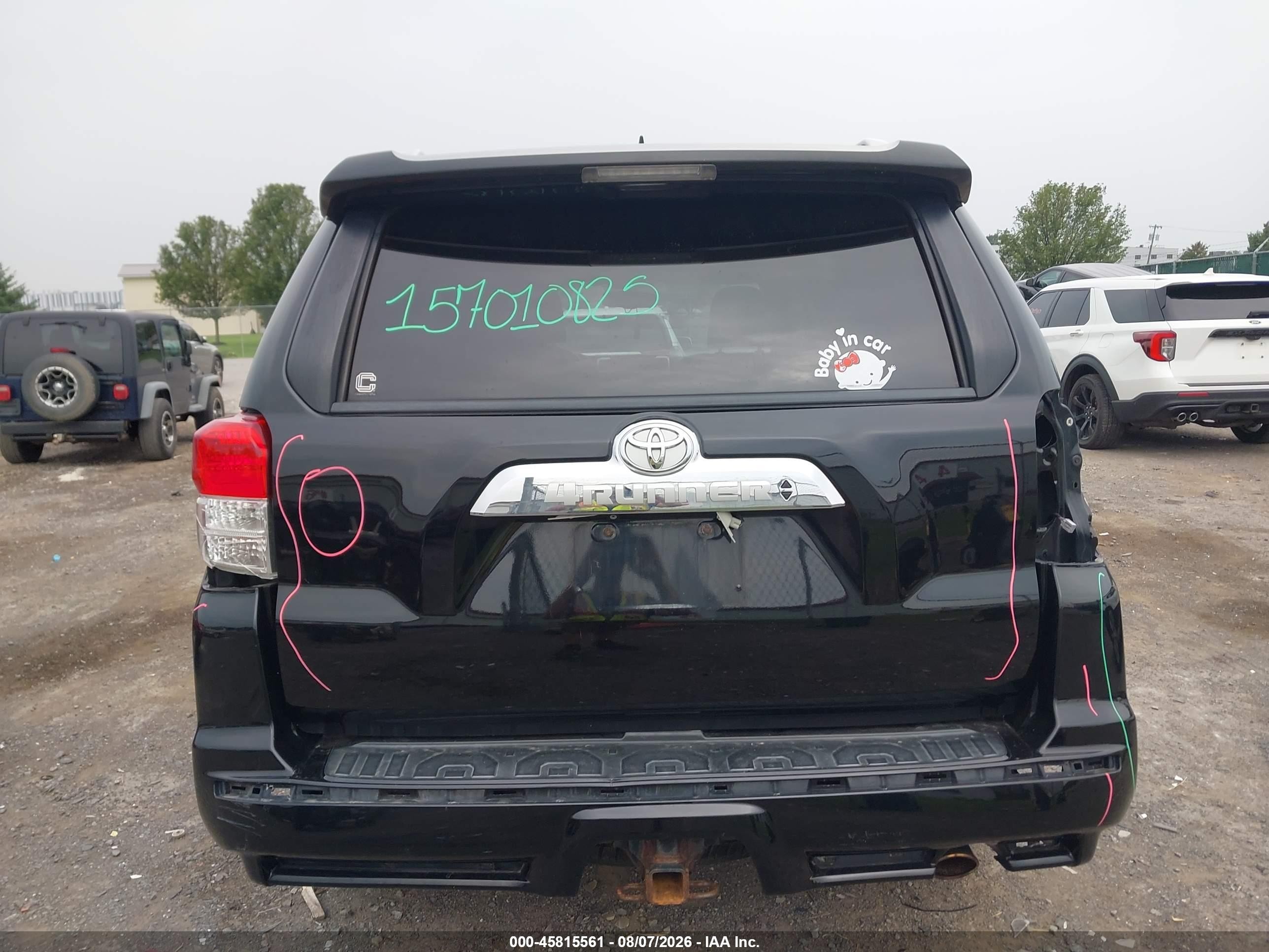 2013 Toyota 4runner Limited Black vin: JTEBU5JR0D5130033
