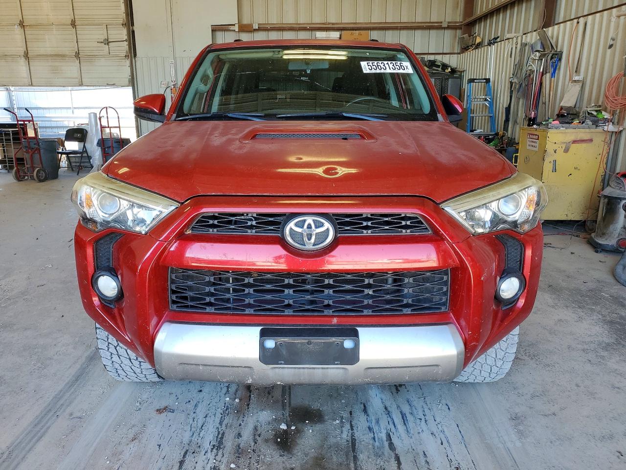 2015 Toyota 4runner Trail Red vin: JTEBU5JR0F5204893