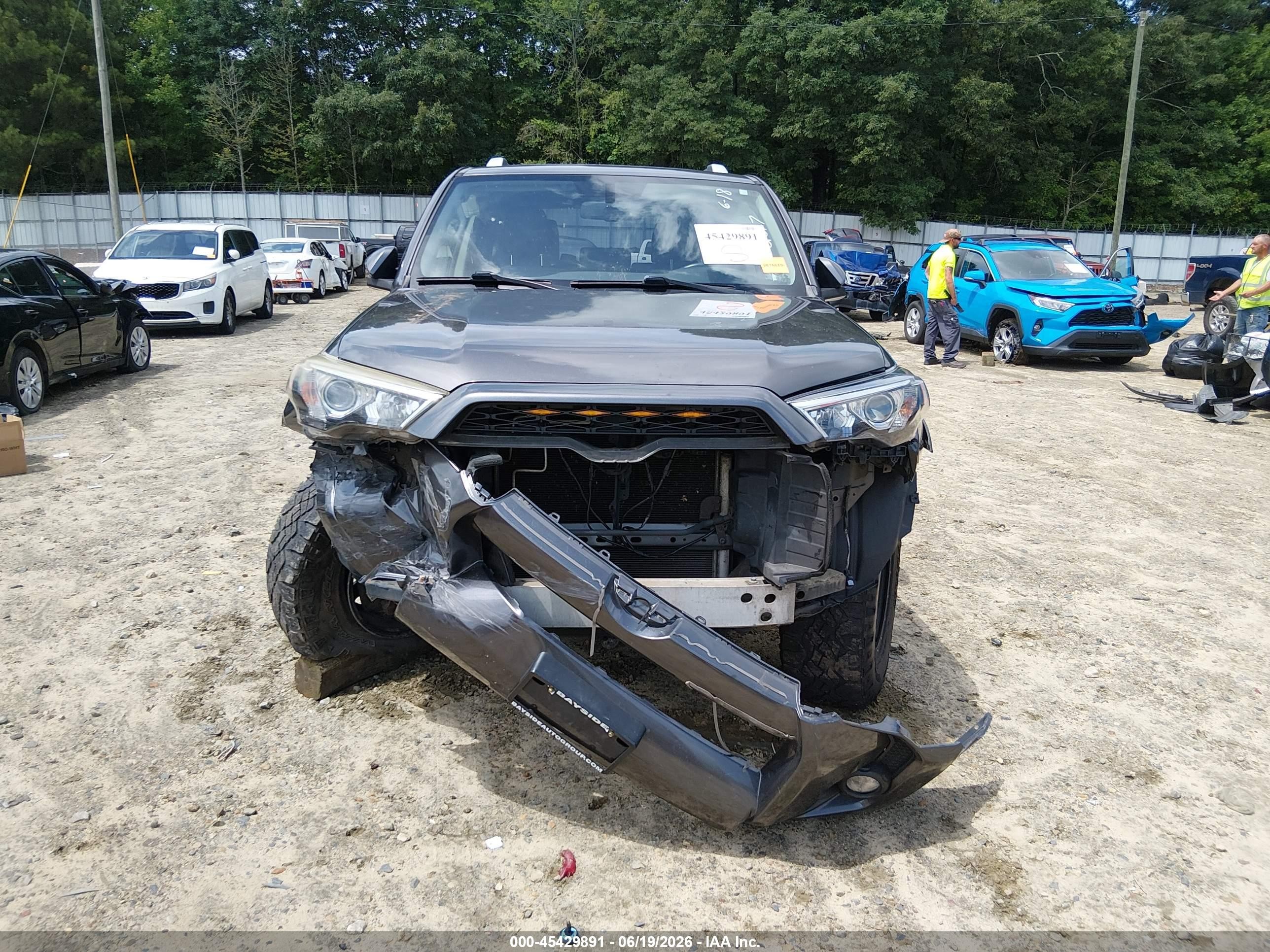 2015 Toyota 4runner Sr5 Premium Gray vin: JTEBU5JR0F5262017