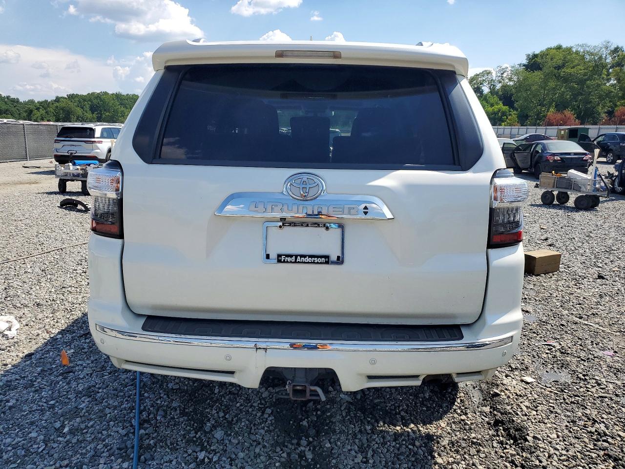 2015 Toyota 4runner Limited White vin: JTEBU5JR0F5263815