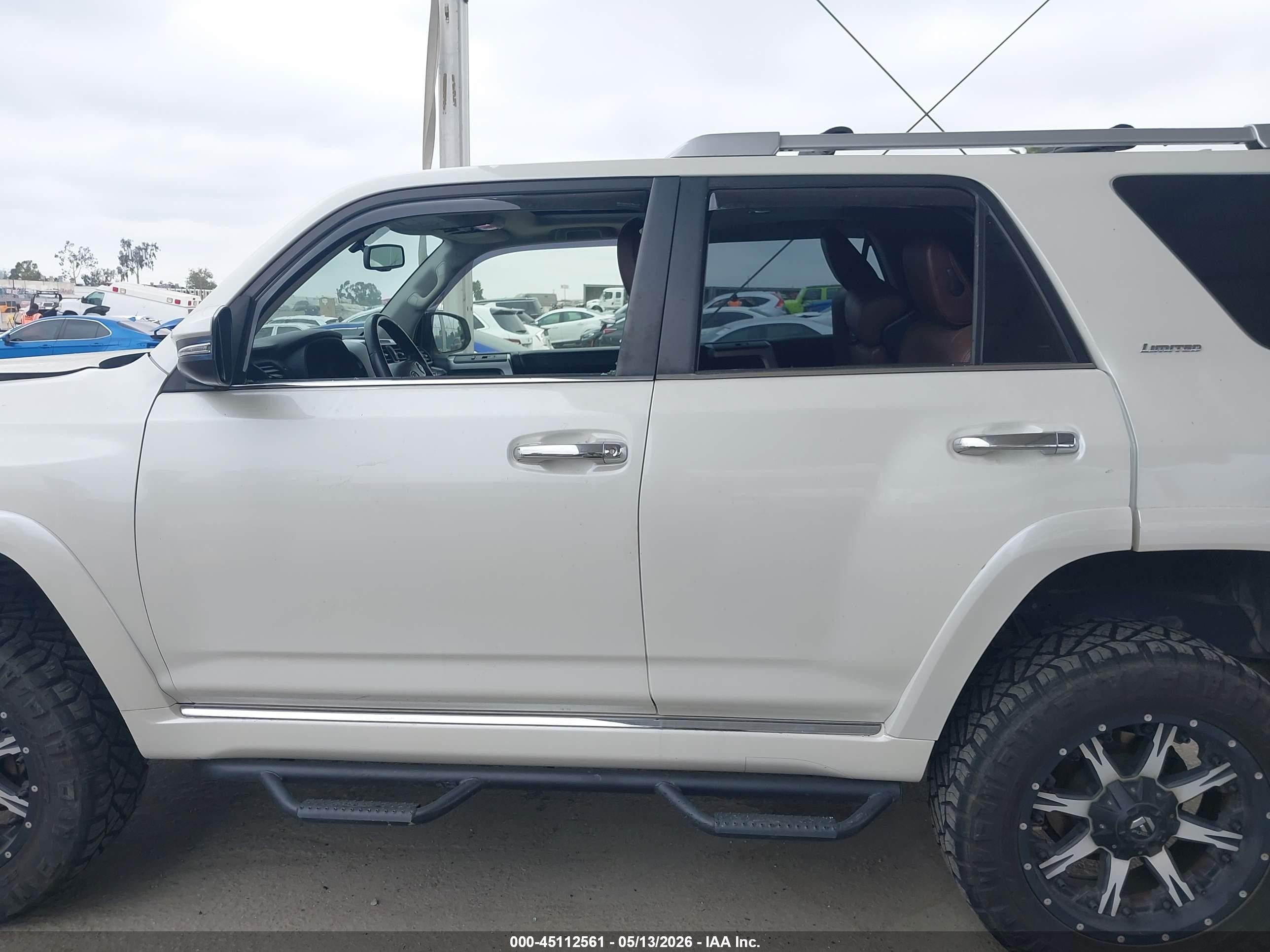 2015 Toyota 4runner Limited White vin: JTEBU5JR0F5275866