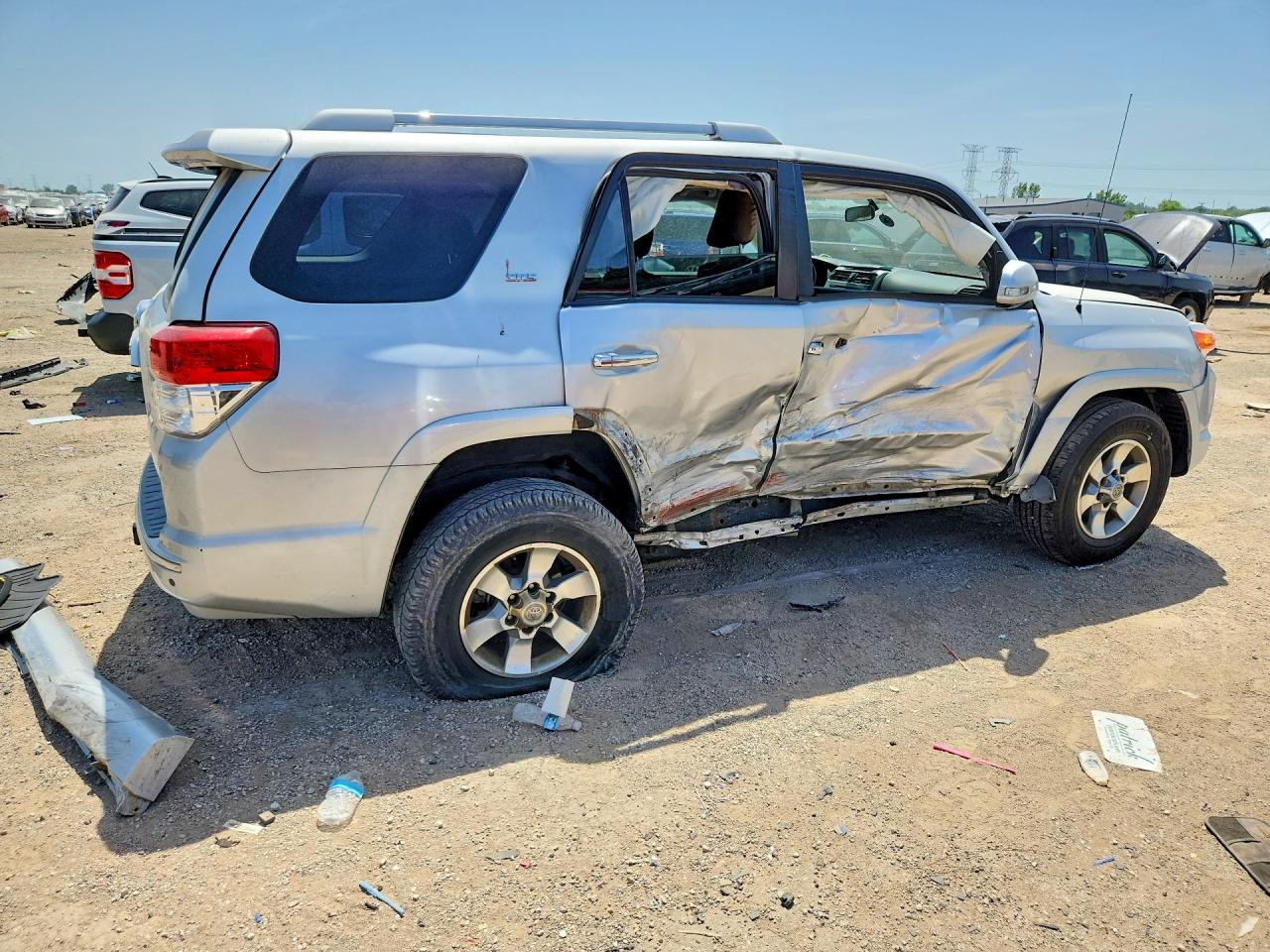 2010 Toyota 4runner Sr5 Silver vin: JTEBU5JR1A5032799