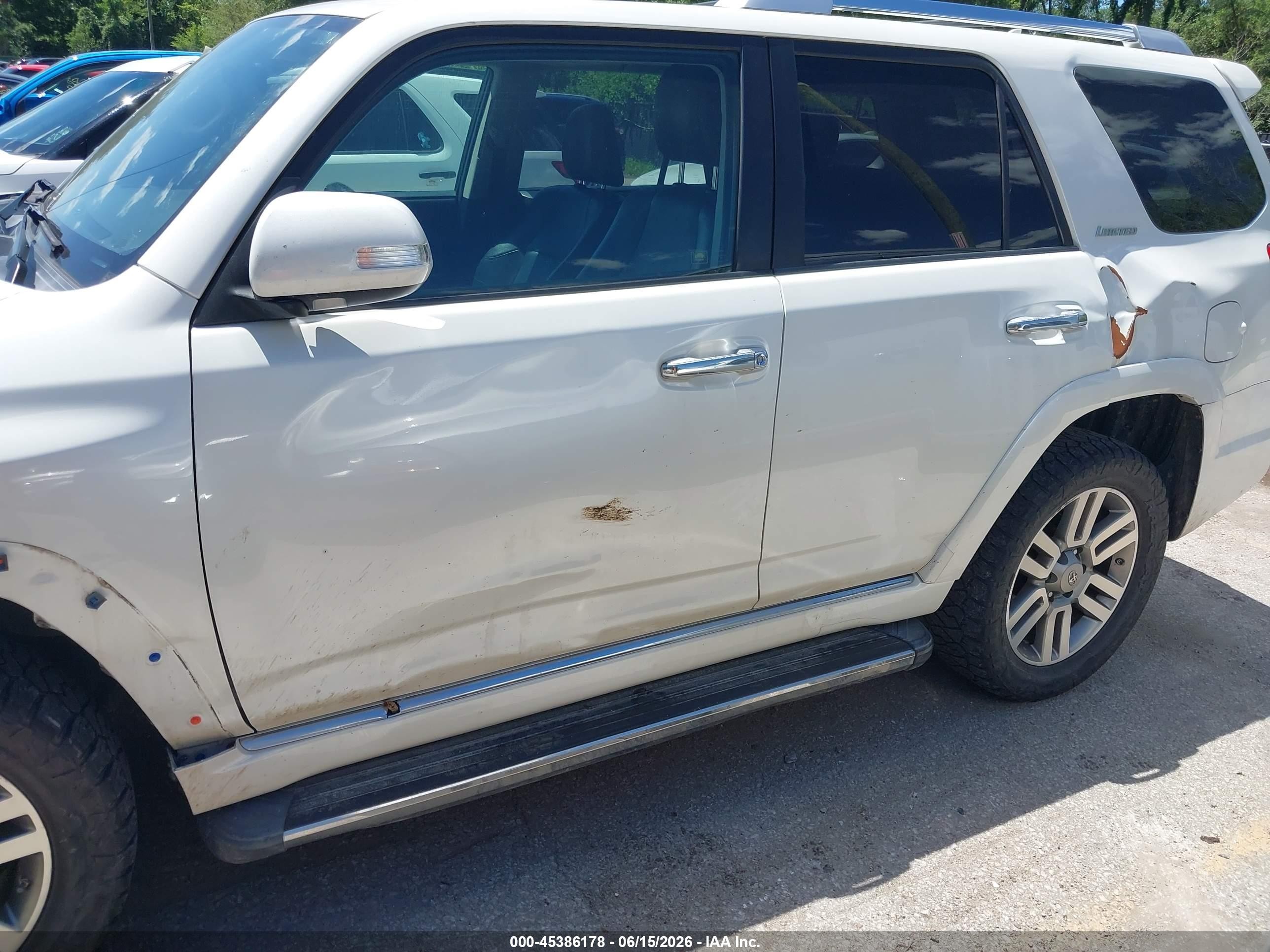 2011 Toyota 4runner Limited V6 White vin: JTEBU5JR1B5045876