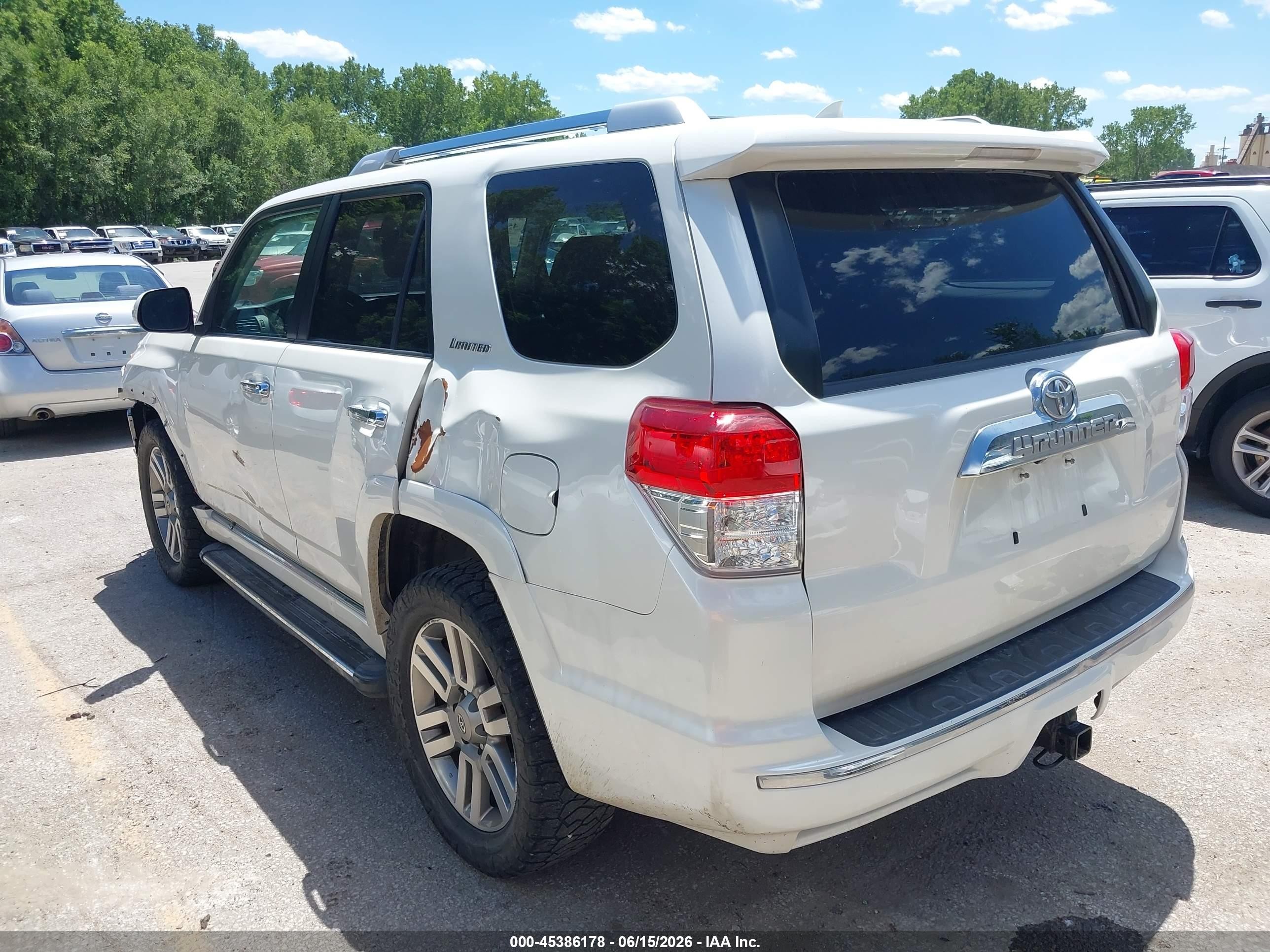 2011 Toyota 4runner Limited V6 White vin: JTEBU5JR1B5045876