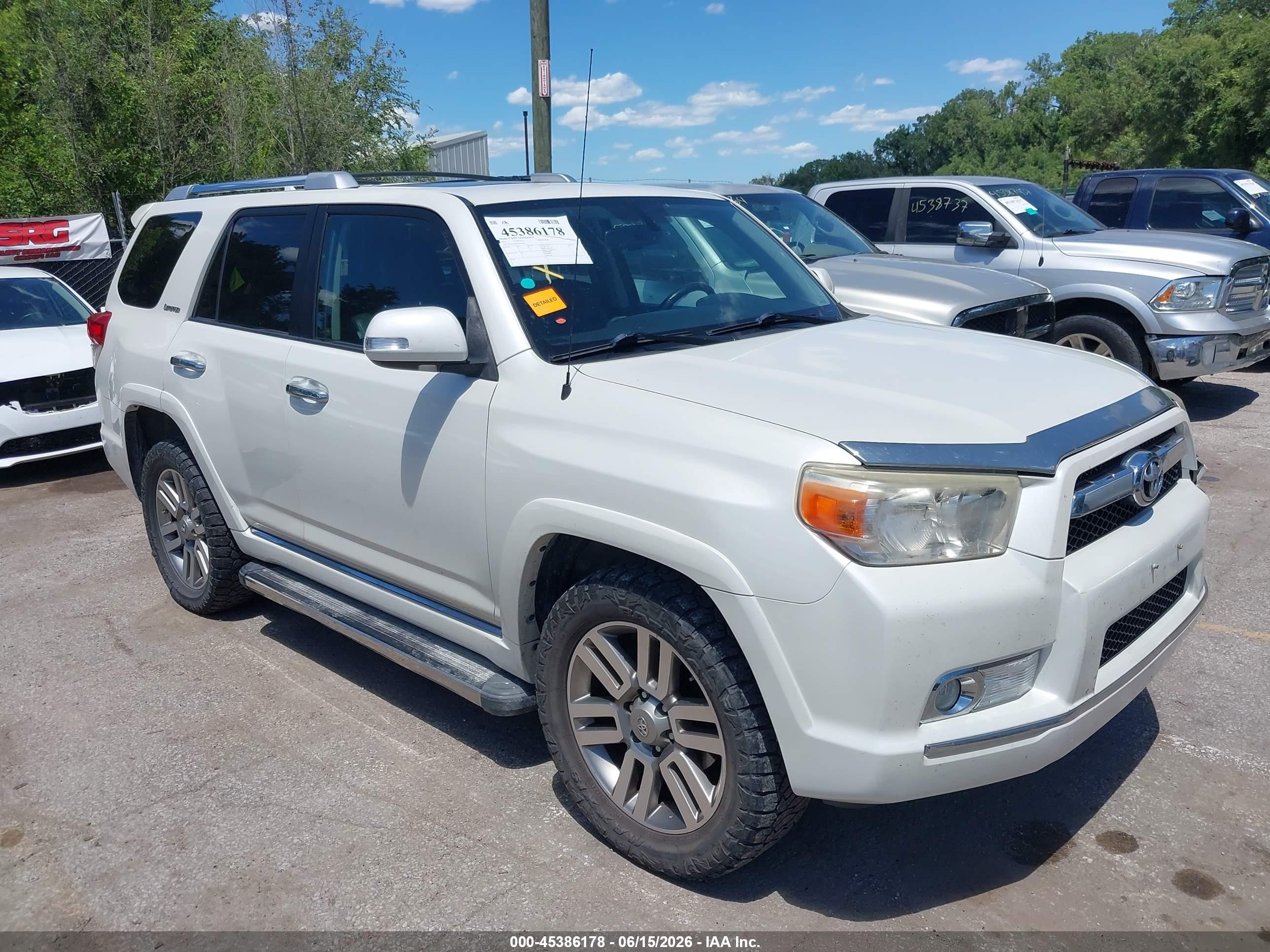 2011 Toyota 4runner Limited V6 White vin: JTEBU5JR1B5045876