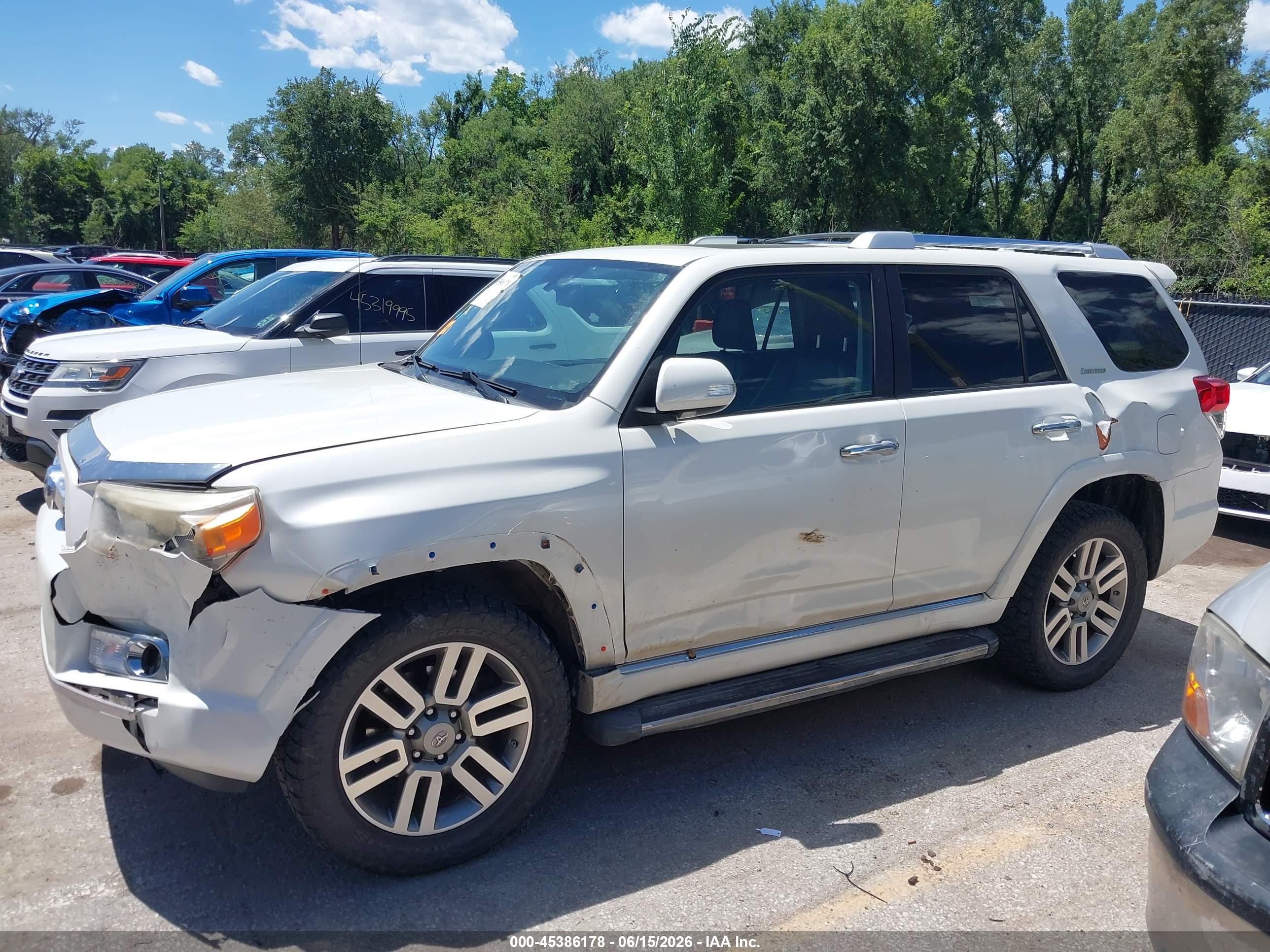 2011 Toyota 4runner Limited V6 White vin: JTEBU5JR1B5045876