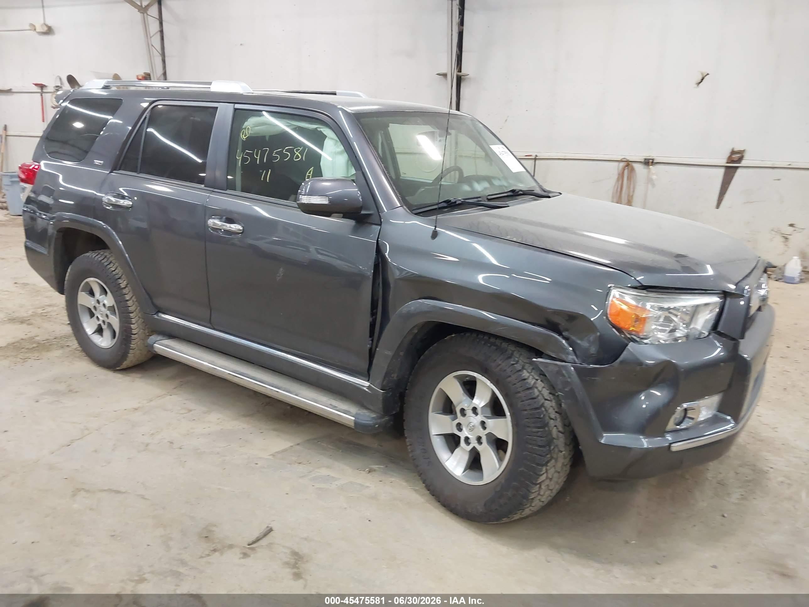 2011 Toyota 4runner Sr5 V6 Gray vin: JTEBU5JR1B5055811