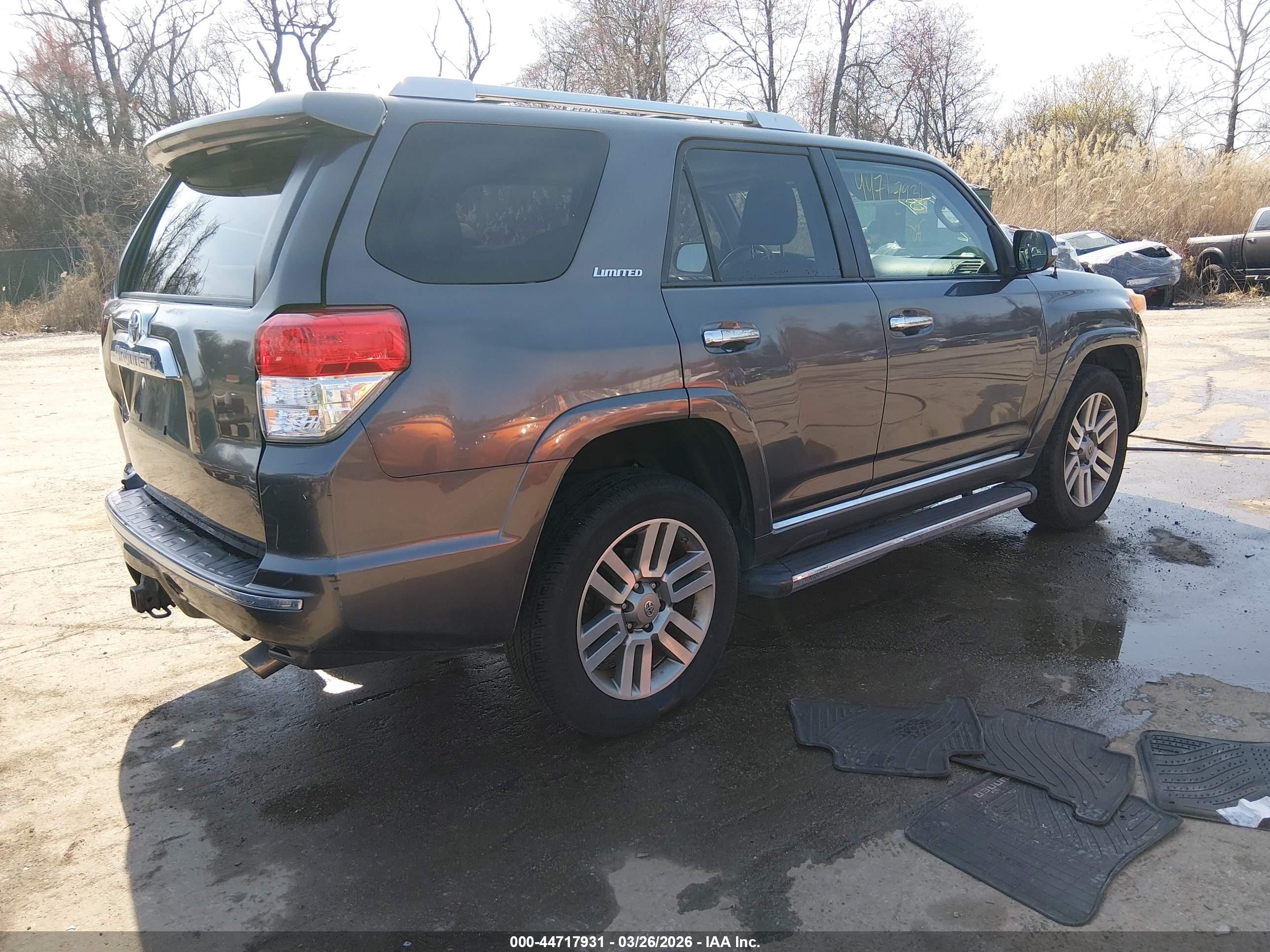 2011 Toyota 4runner Limited V6 Серый vin: JTEBU5JR1B5060975