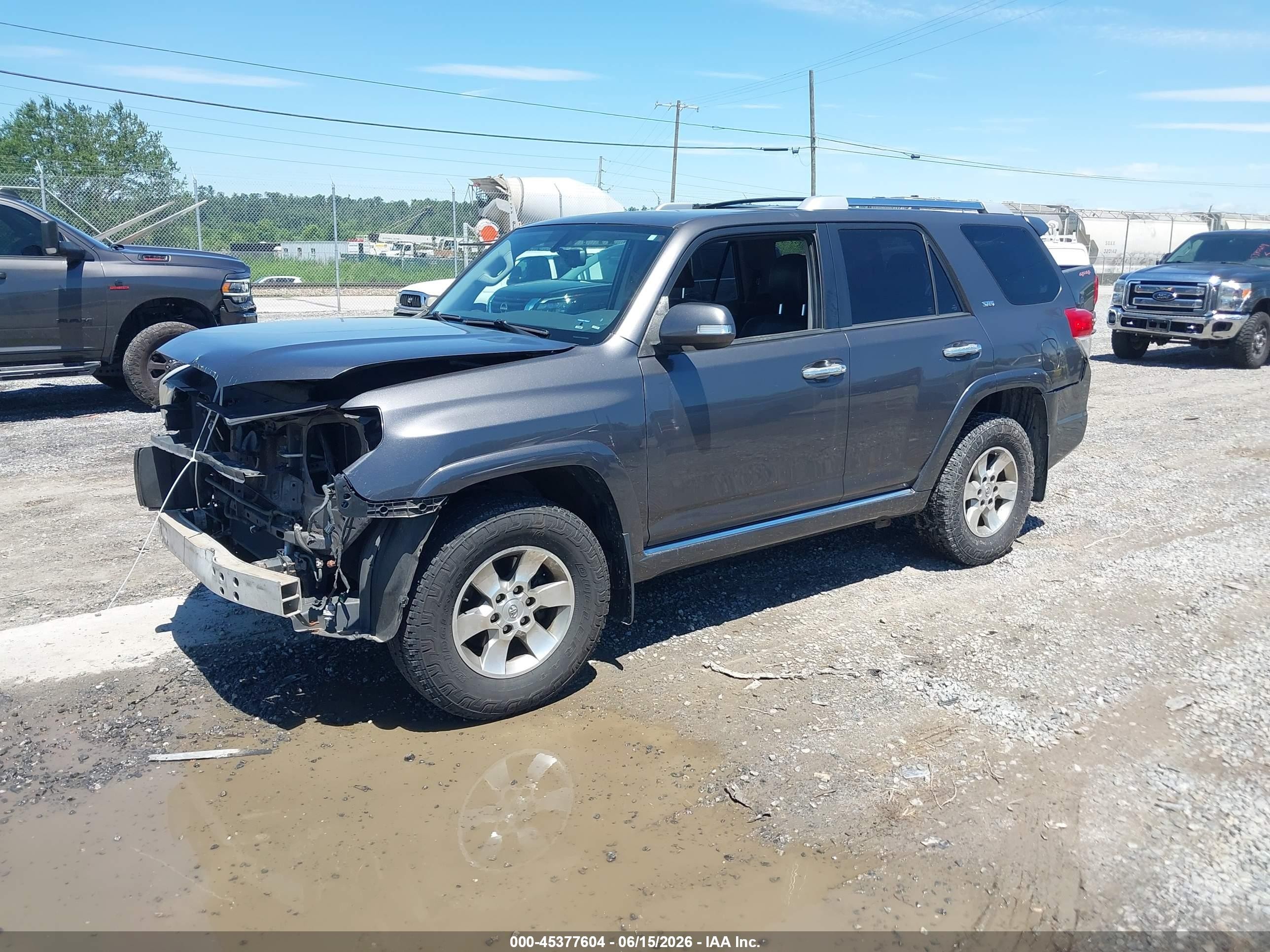 2011 Toyota 4runner Sr5 V6 Gray vin: JTEBU5JR1B5074553