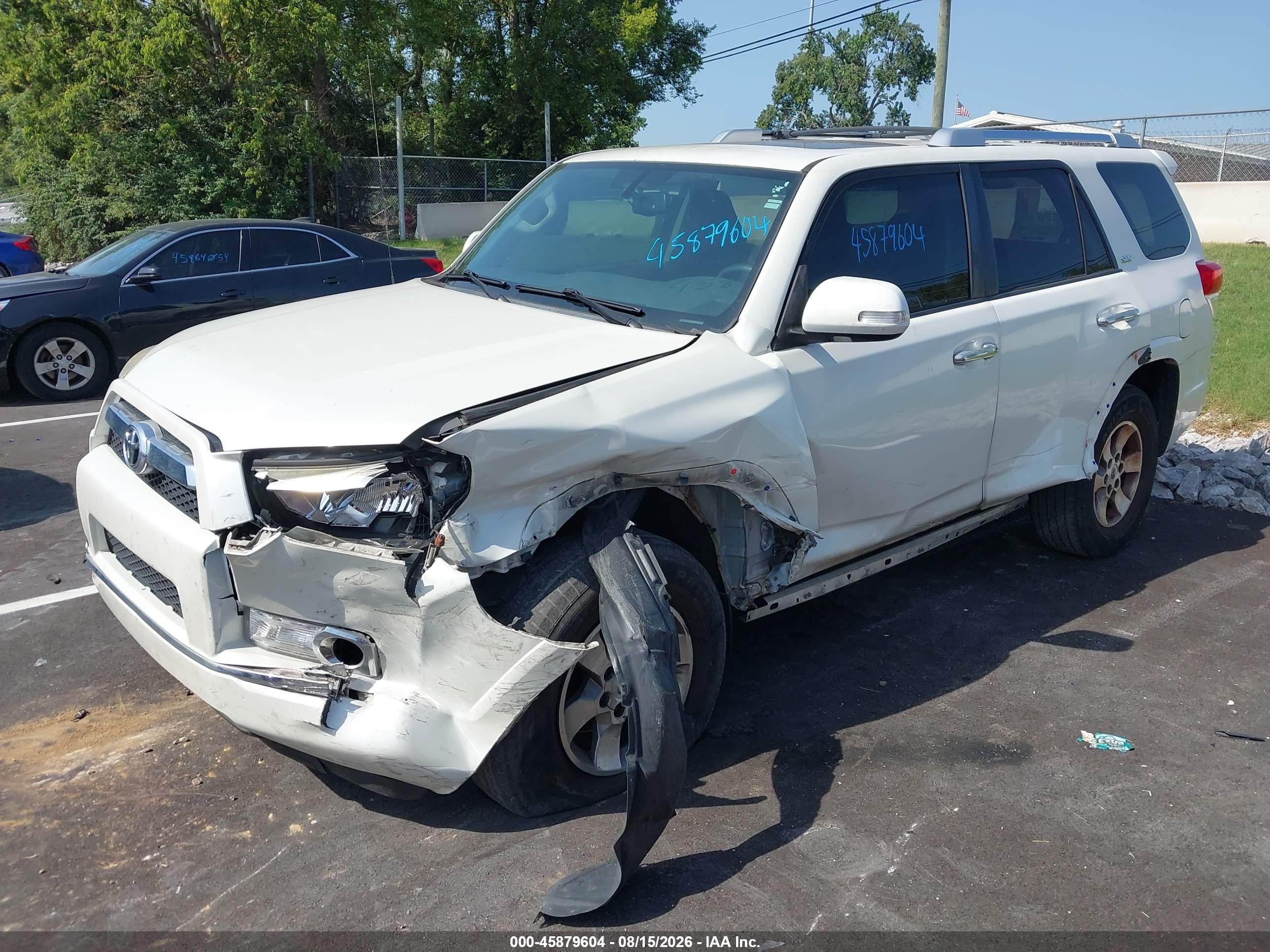 2012 Toyota 4runner Sr5 White vin: JTEBU5JR1C5080807