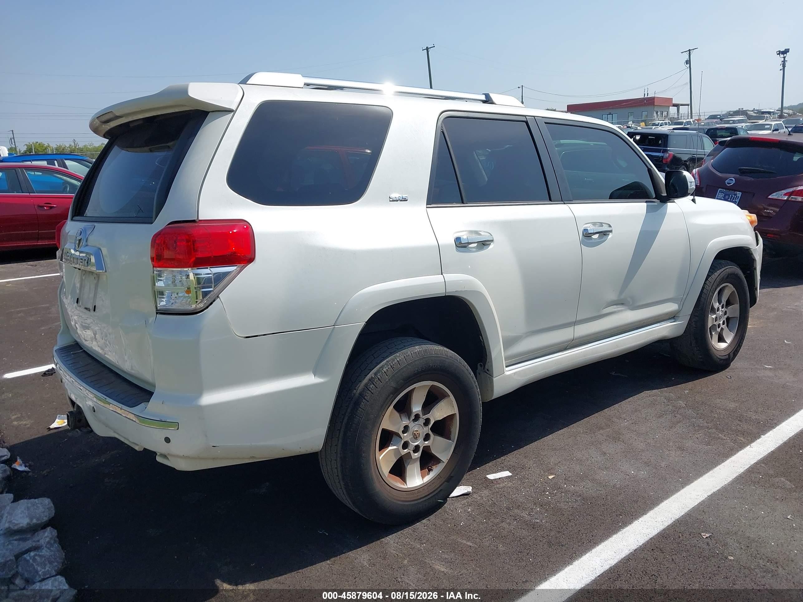 2012 Toyota 4runner Sr5 White vin: JTEBU5JR1C5080807