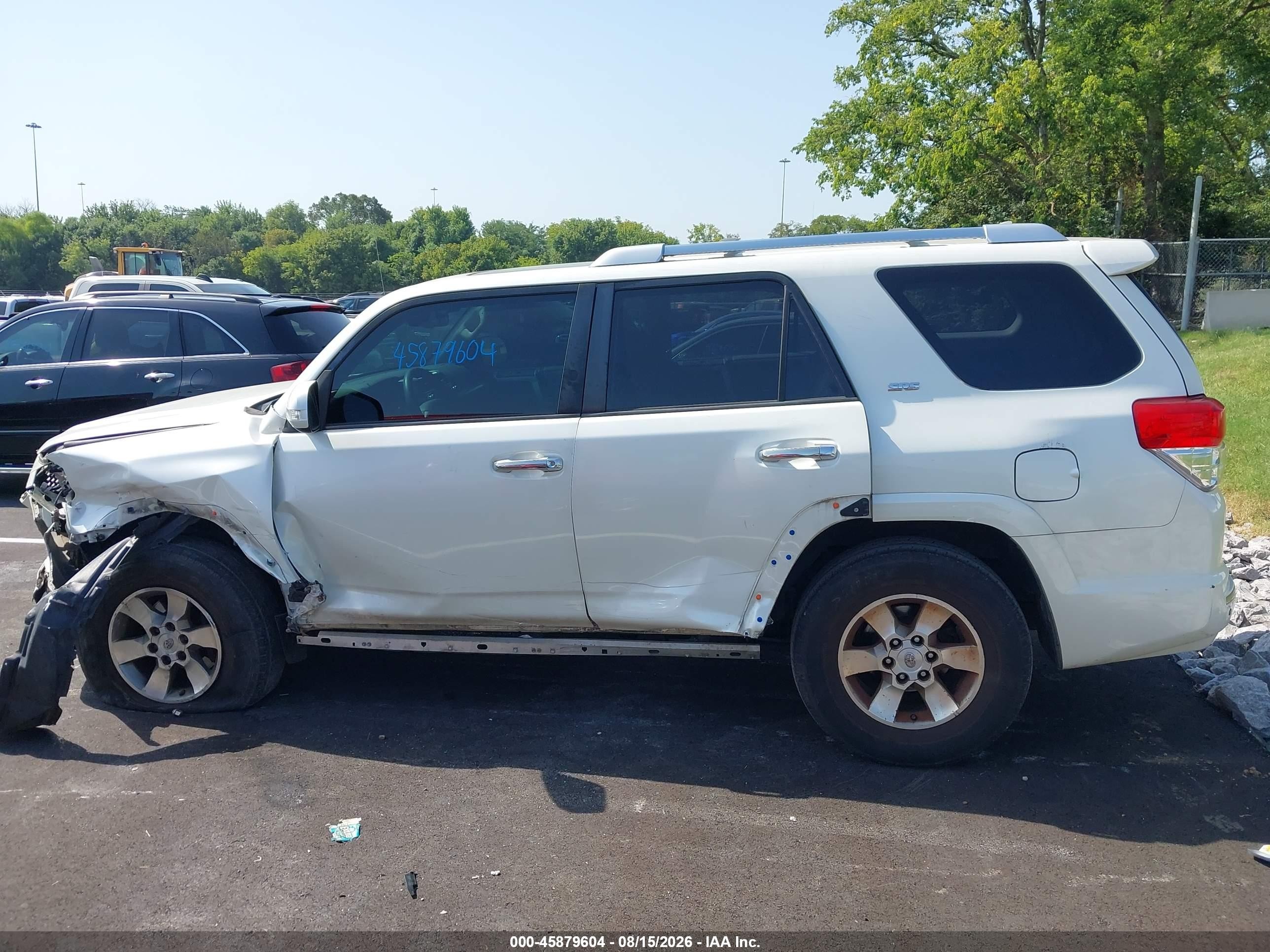 2012 Toyota 4runner Sr5 White vin: JTEBU5JR1C5080807
