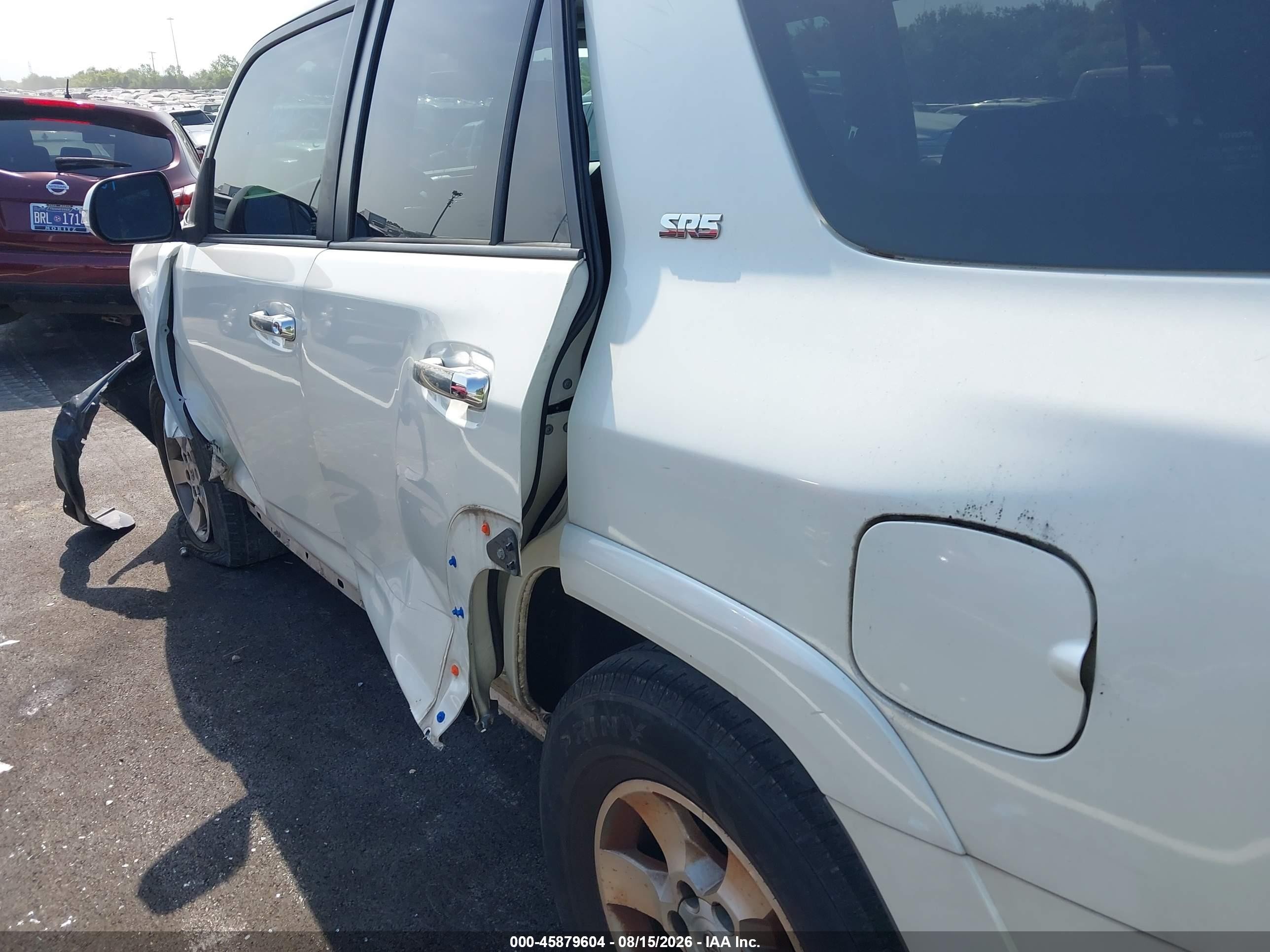 2012 Toyota 4runner Sr5 White vin: JTEBU5JR1C5080807