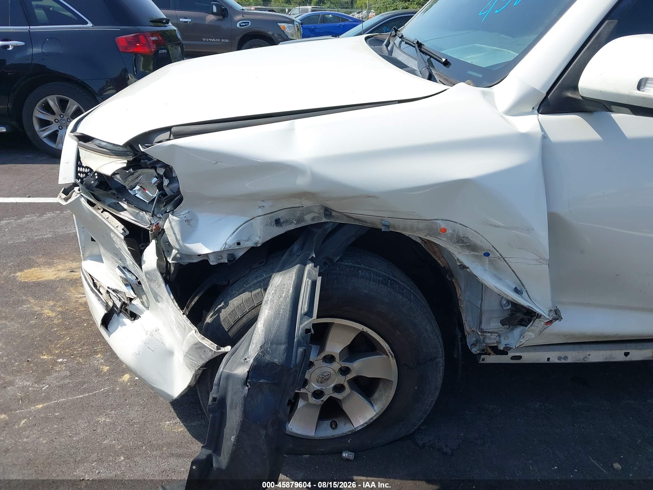 2012 Toyota 4runner Sr5 White vin: JTEBU5JR1C5080807