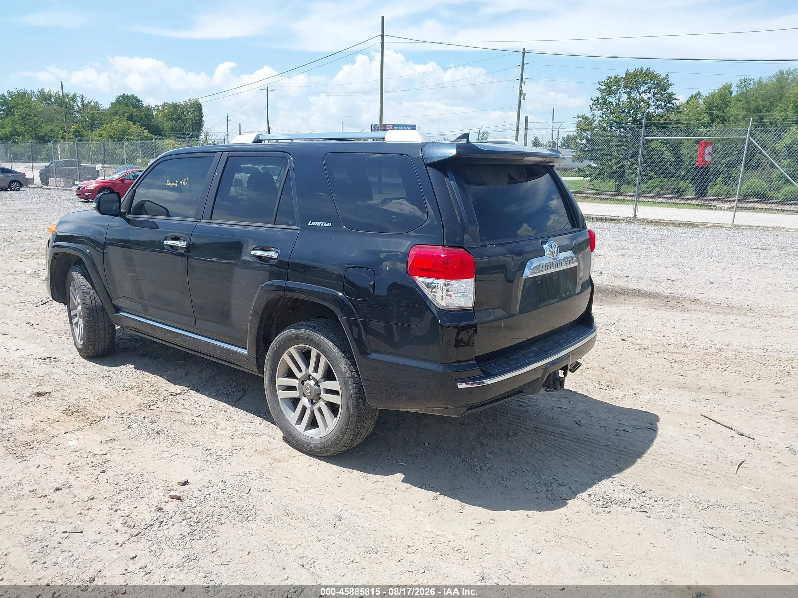 2012 Toyota 4runner Limited Black vin: JTEBU5JR1C5084761