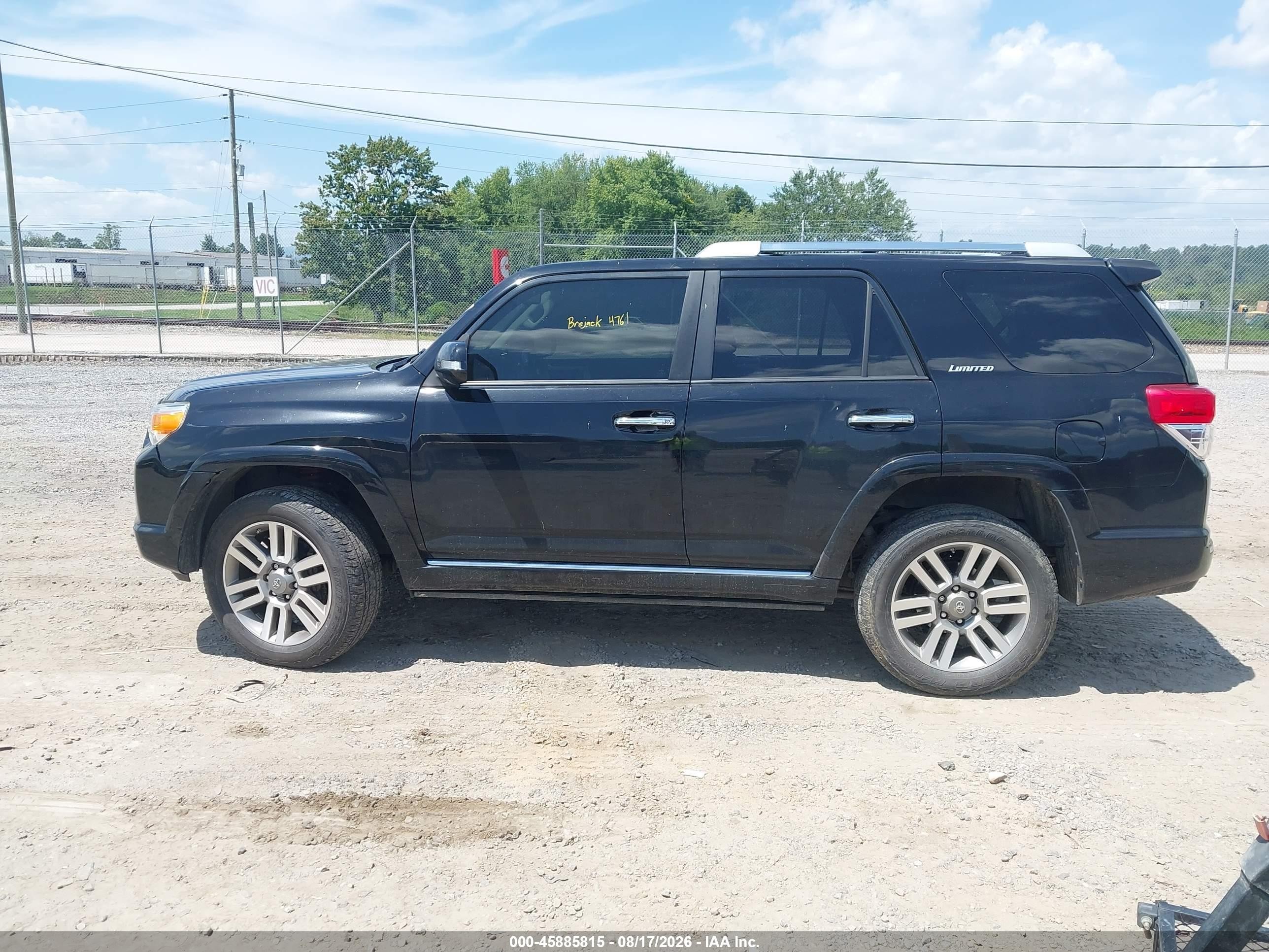 2012 Toyota 4runner Limited Black vin: JTEBU5JR1C5084761