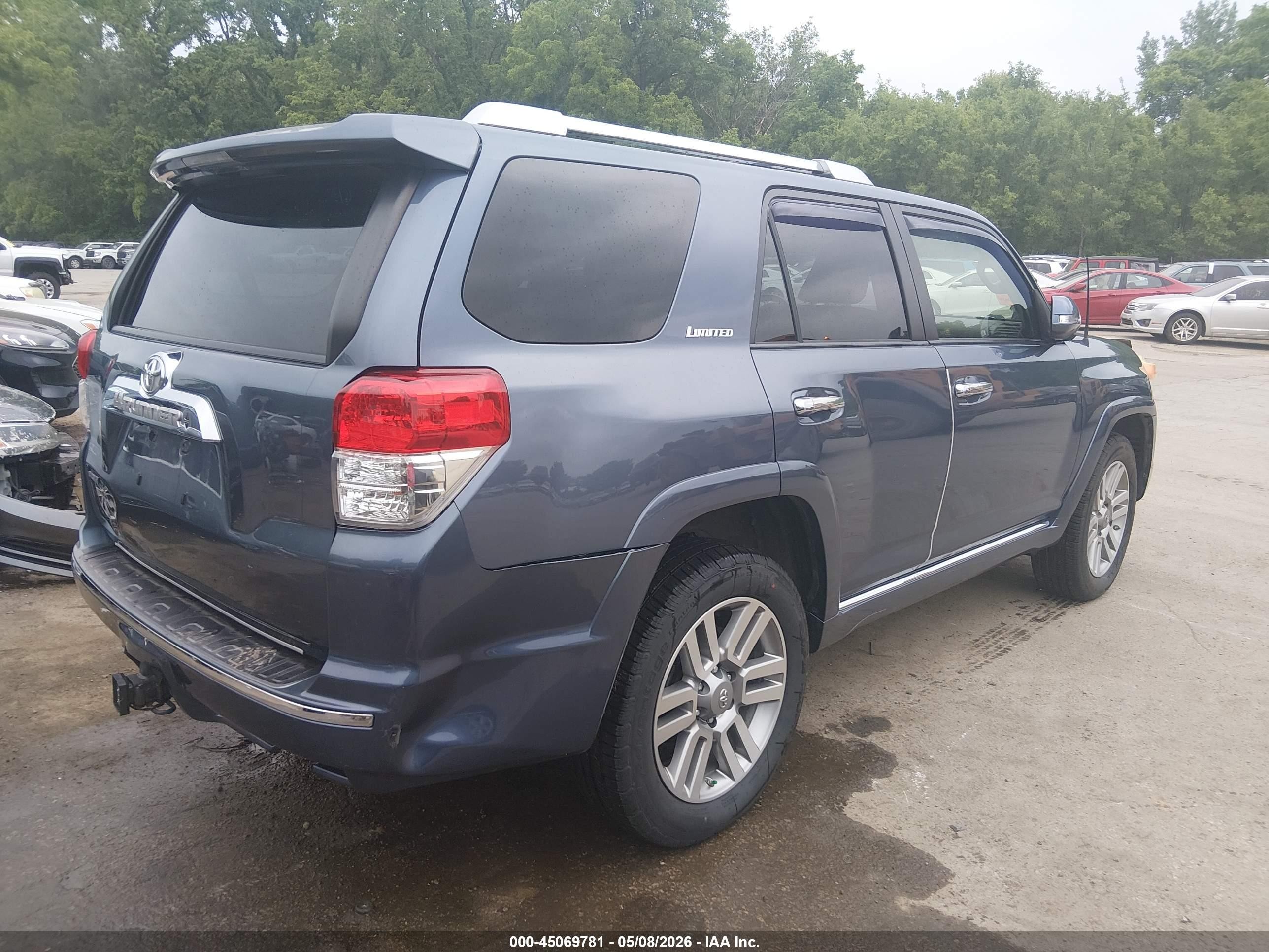 2013 Toyota 4runner Limited Light Blue vin: JTEBU5JR1D5133751