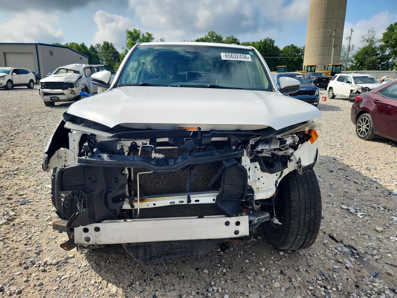 2014 Toyota 4runner Sr5 White vin: JTEBU5JR1E5154987