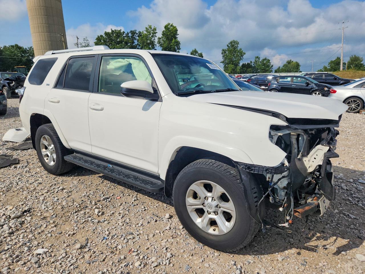 2014 Toyota 4runner Sr5 White vin: JTEBU5JR1E5154987
