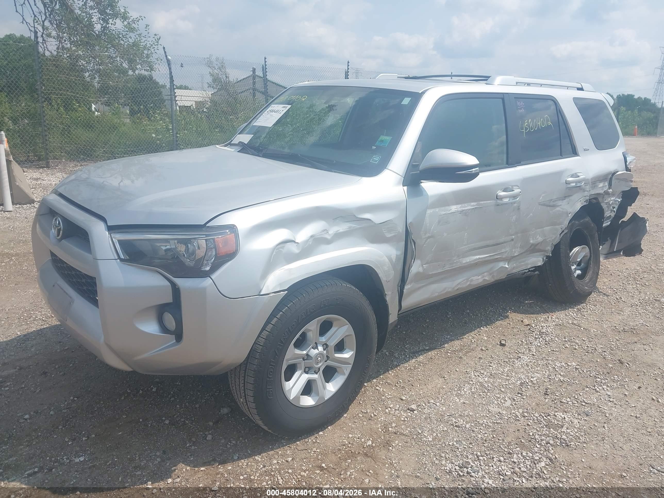 2014 Toyota 4runner Sr5 Premium Silver vin: JTEBU5JR1E5177573
