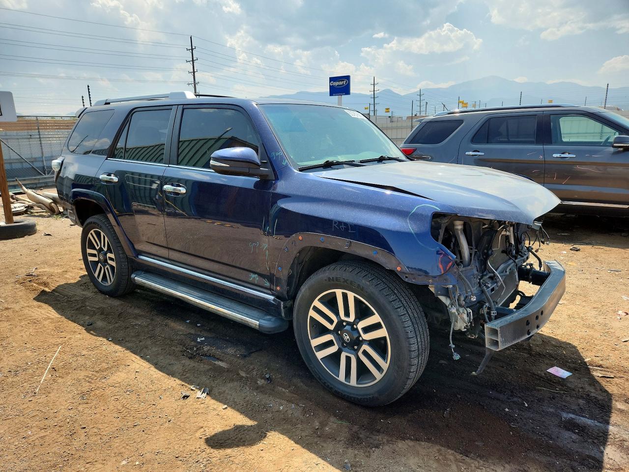 2014 Toyota 4runner Limited Синий vin: JTEBU5JR1E5186189
