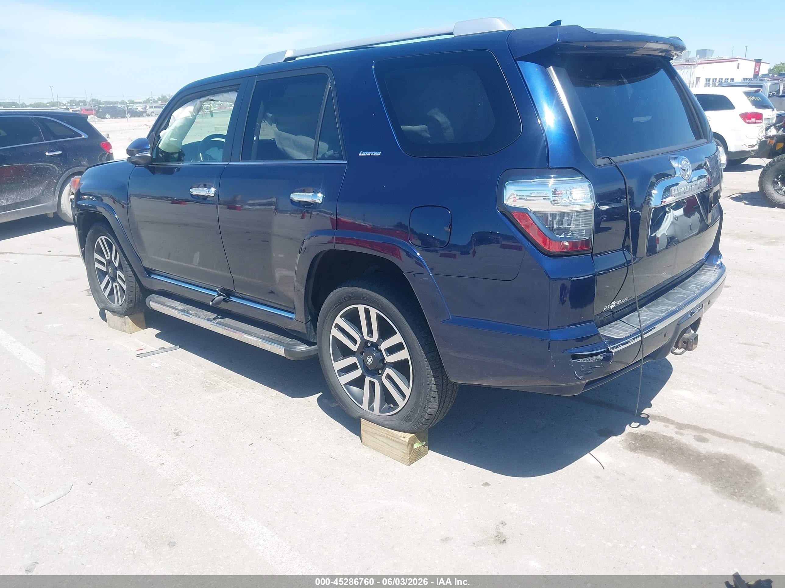 2015 Toyota 4runner Limited Blue vin: JTEBU5JR1F5215823