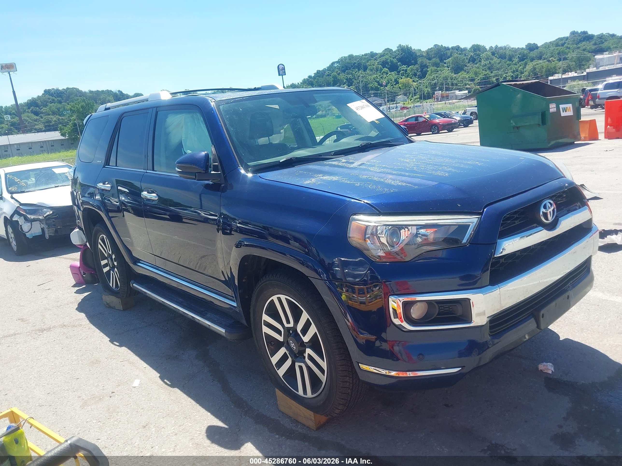 2015 Toyota 4runner Limited Blue vin: JTEBU5JR1F5215823
