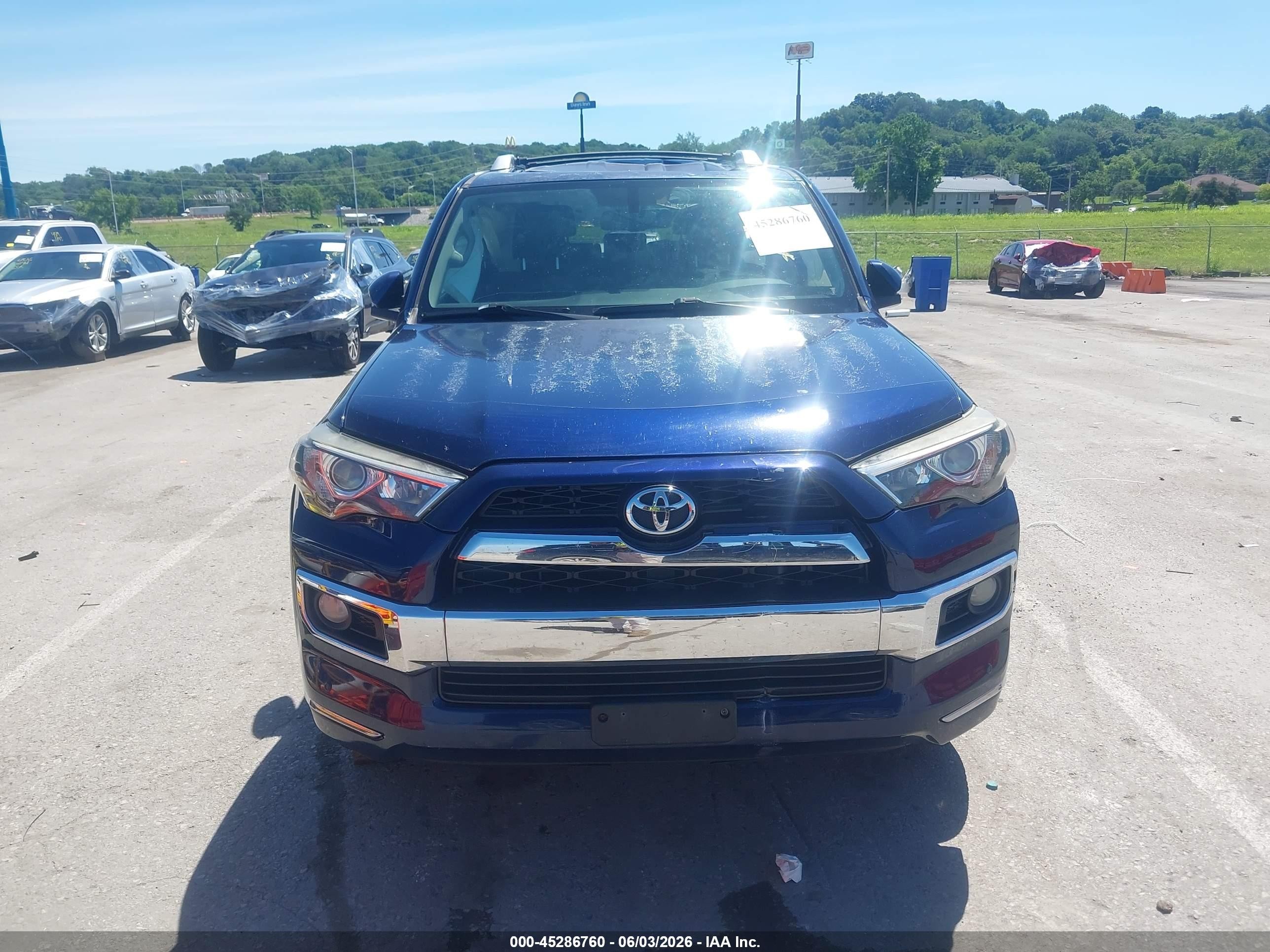 2015 Toyota 4runner Limited Blue vin: JTEBU5JR1F5215823
