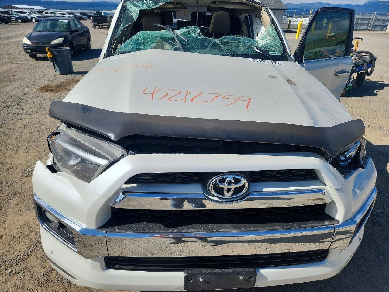 2015 Toyota 4runner Limited White vin: JTEBU5JR1F5224750
