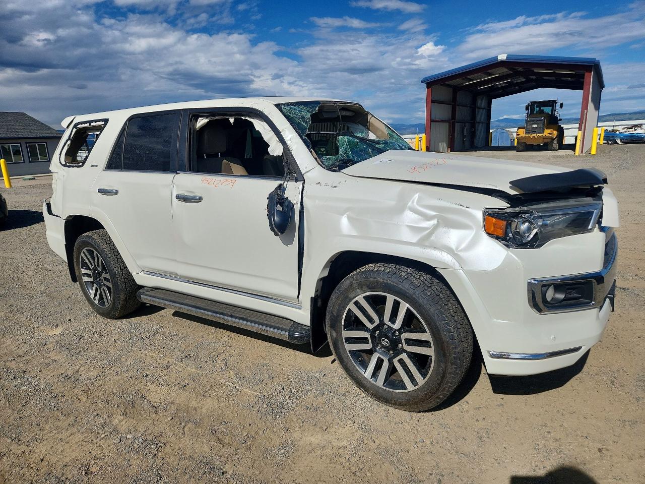 2015 Toyota 4runner Limited White vin: JTEBU5JR1F5224750