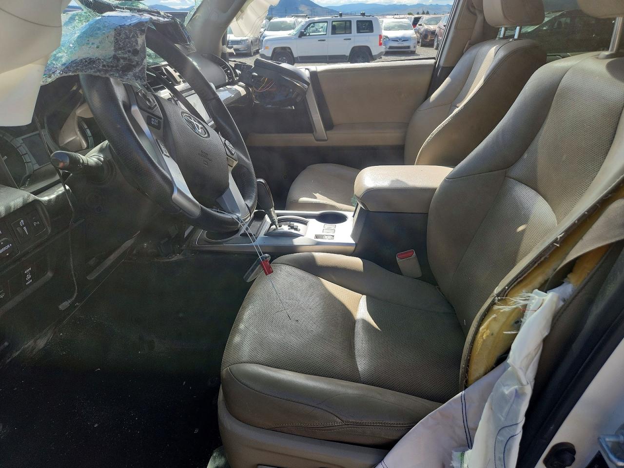 2015 Toyota 4runner Limited White vin: JTEBU5JR1F5224750