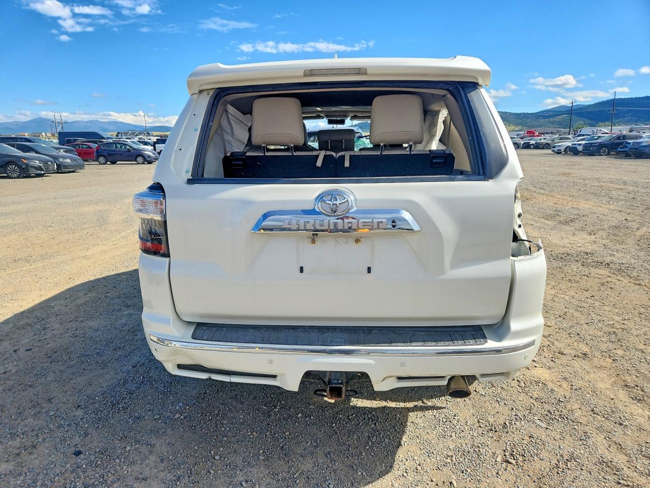 2015 Toyota 4runner Limited White vin: JTEBU5JR1F5224750