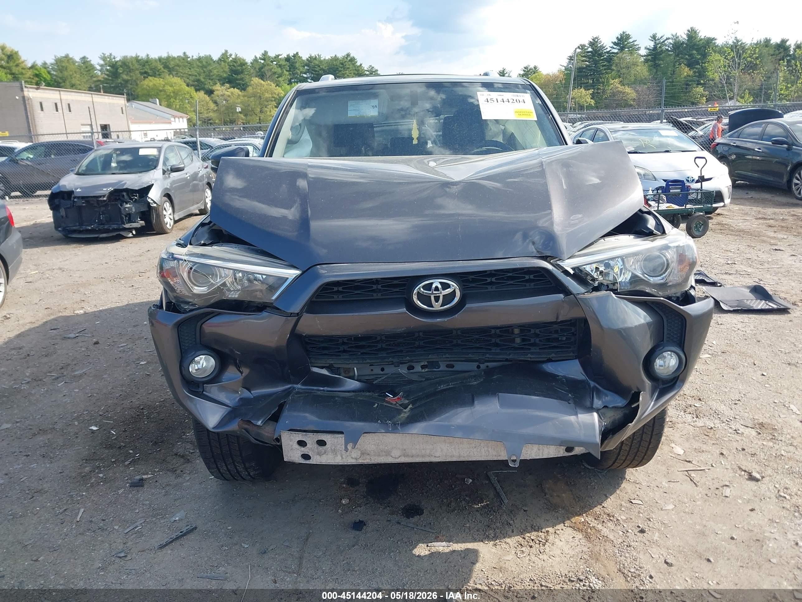 2015 Toyota 4runner Sr5 Premium Серый vin: JTEBU5JR1F5225896