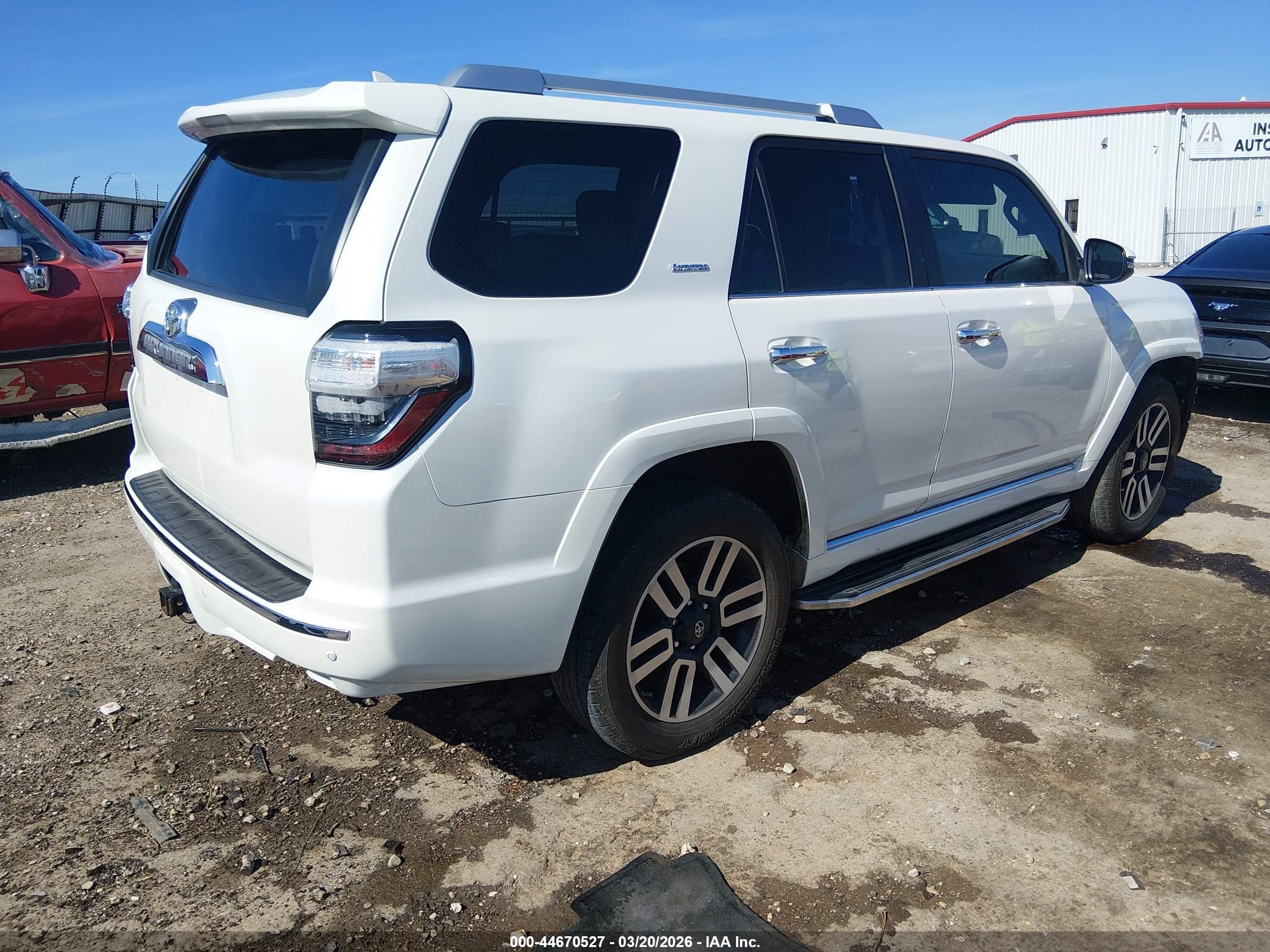 2015 Toyota 4runner Limited White vin: JTEBU5JR1F5239569