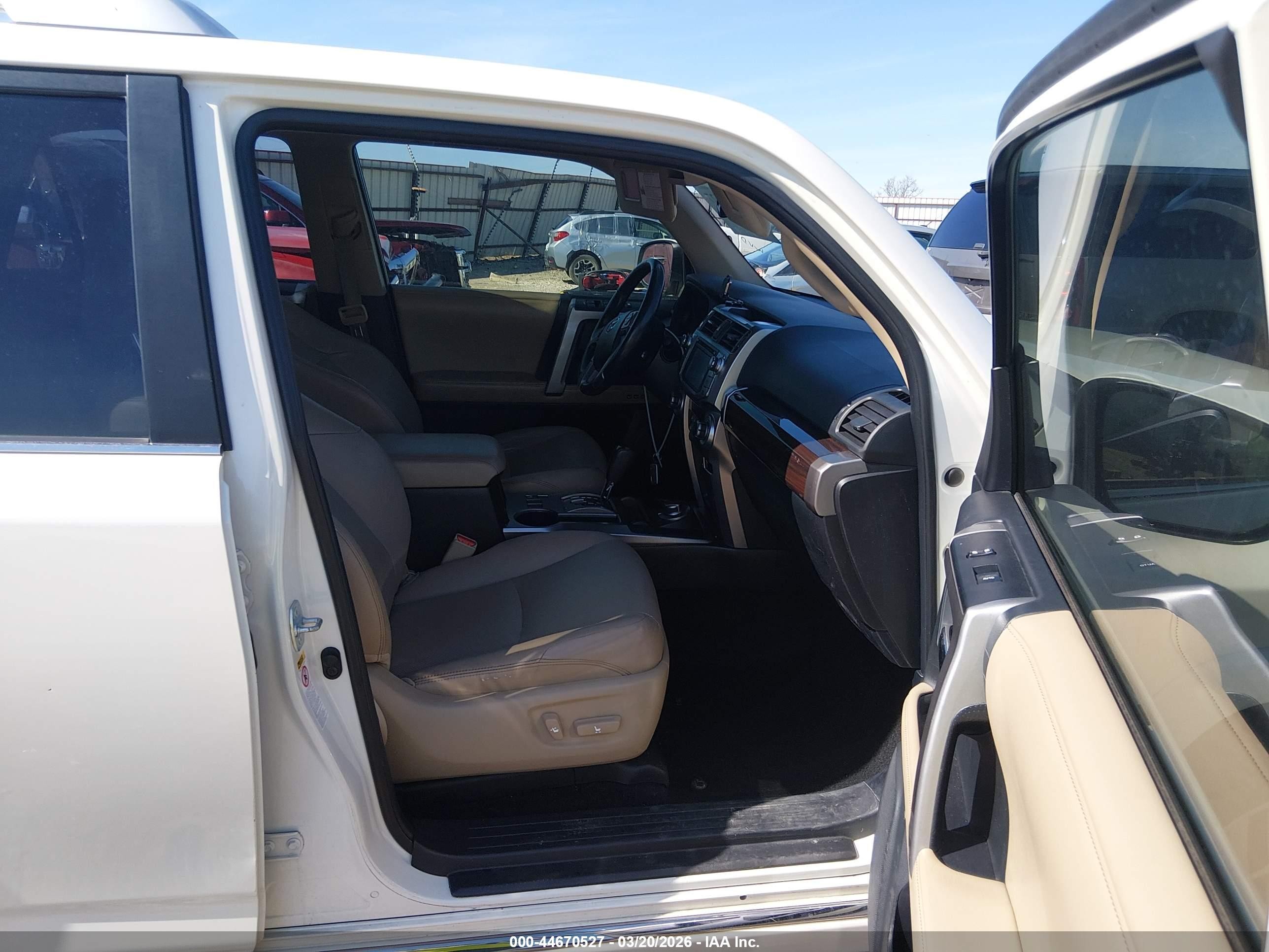 2015 Toyota 4runner Limited White vin: JTEBU5JR1F5239569
