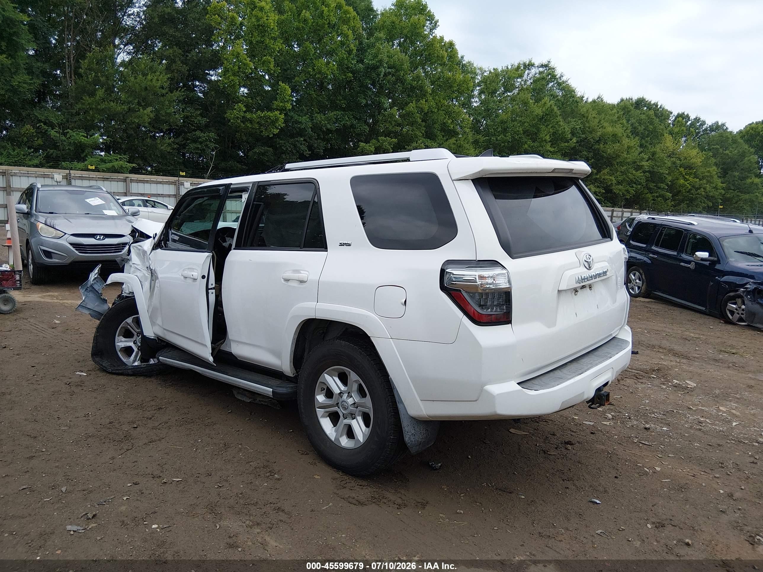 2015 Toyota 4runner Sr5 White vin: JTEBU5JR1F5252161