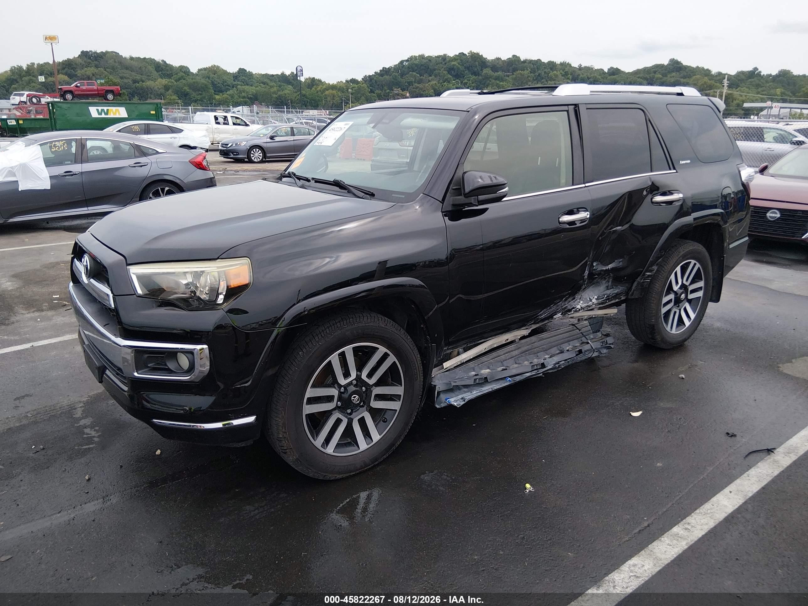 2015 Toyota 4runner Limited Black vin: JTEBU5JR1F5258476