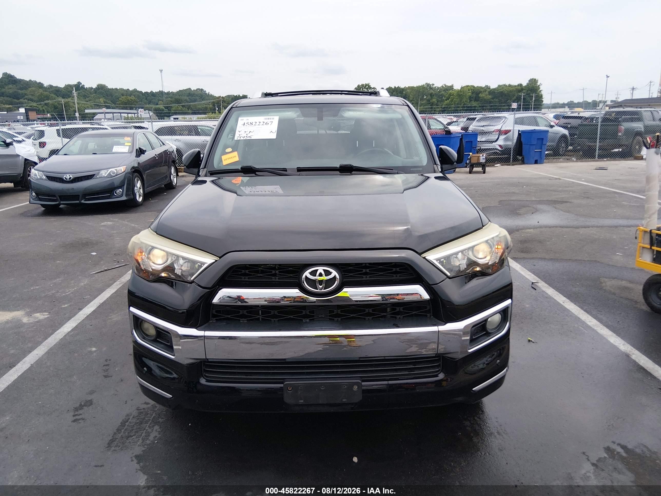 2015 Toyota 4runner Limited Black vin: JTEBU5JR1F5258476