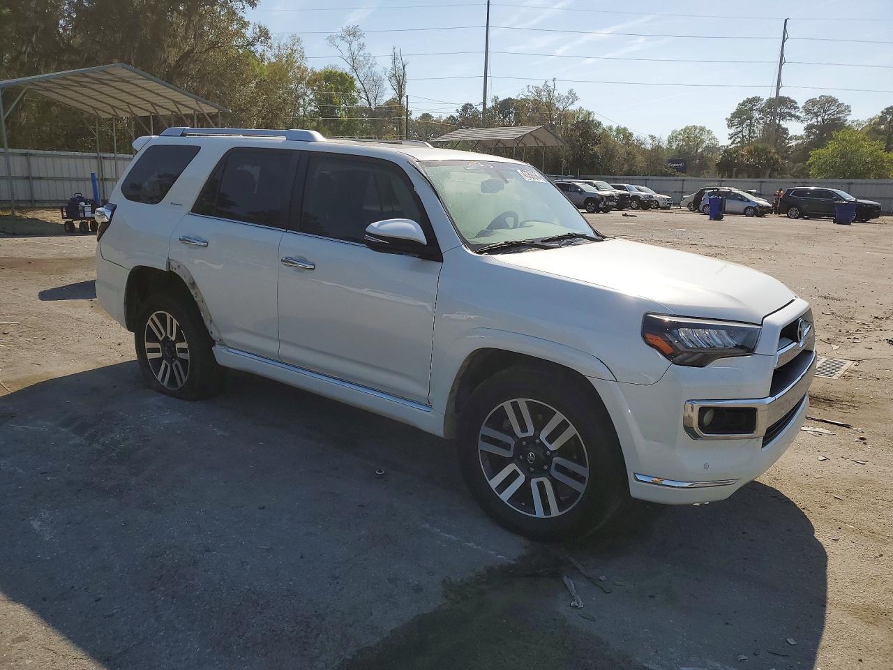 2015 Toyota 4runner Limited White vin: JTEBU5JR1F5258655