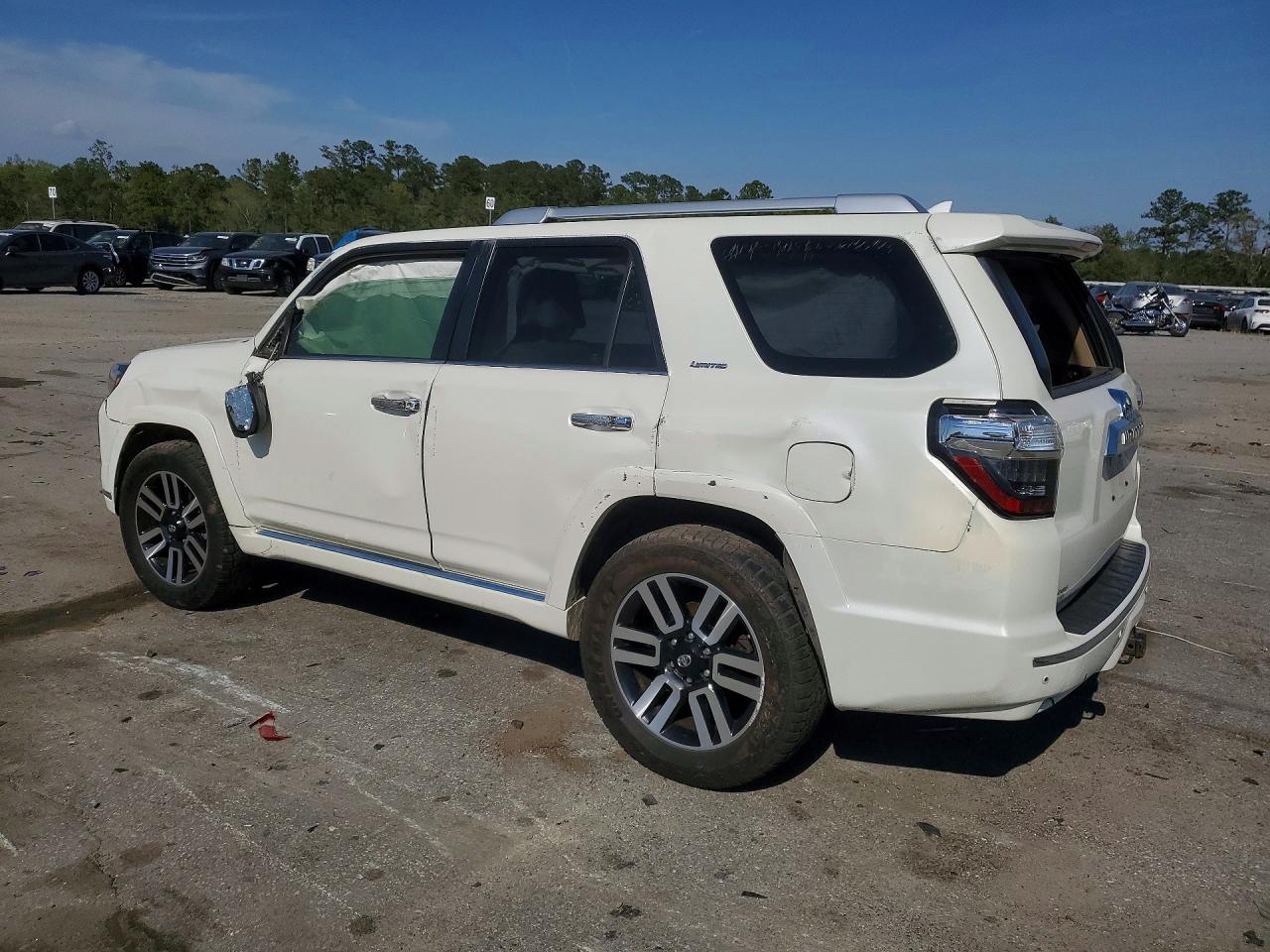 2015 Toyota 4runner Limited White vin: JTEBU5JR1F5258655