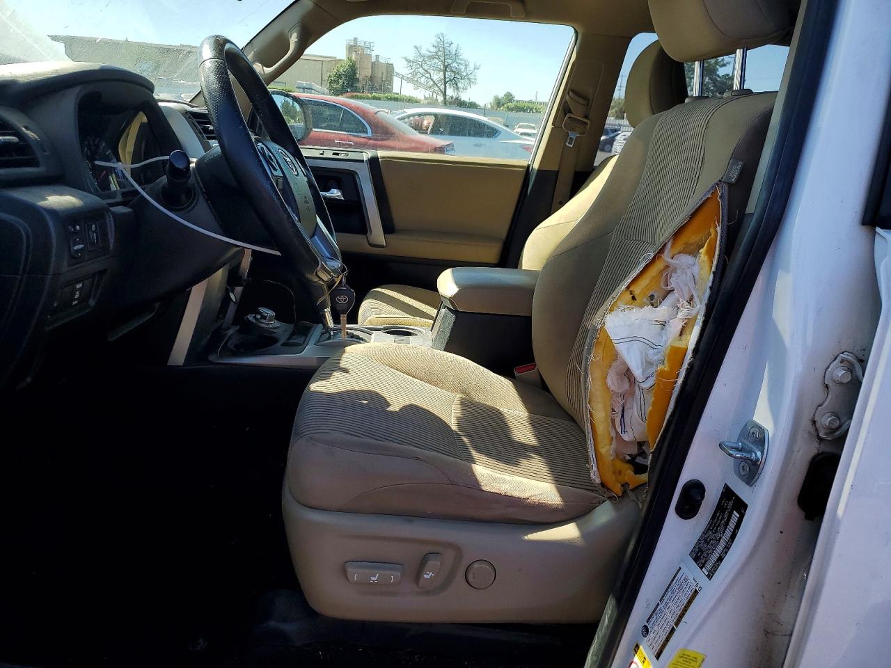 2015 Toyota 4runner Sr5 White vin: JTEBU5JR1F5274225