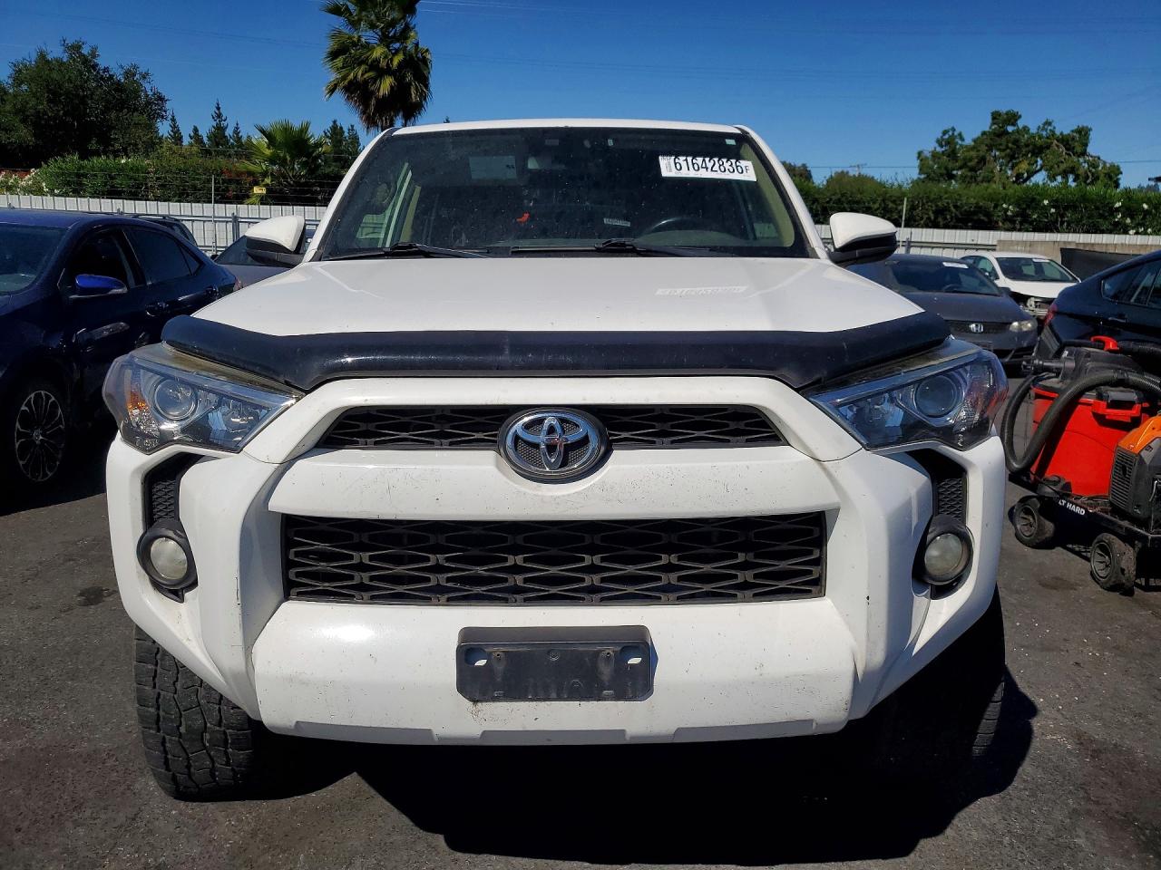2015 Toyota 4runner Sr5 White vin: JTEBU5JR1F5274225