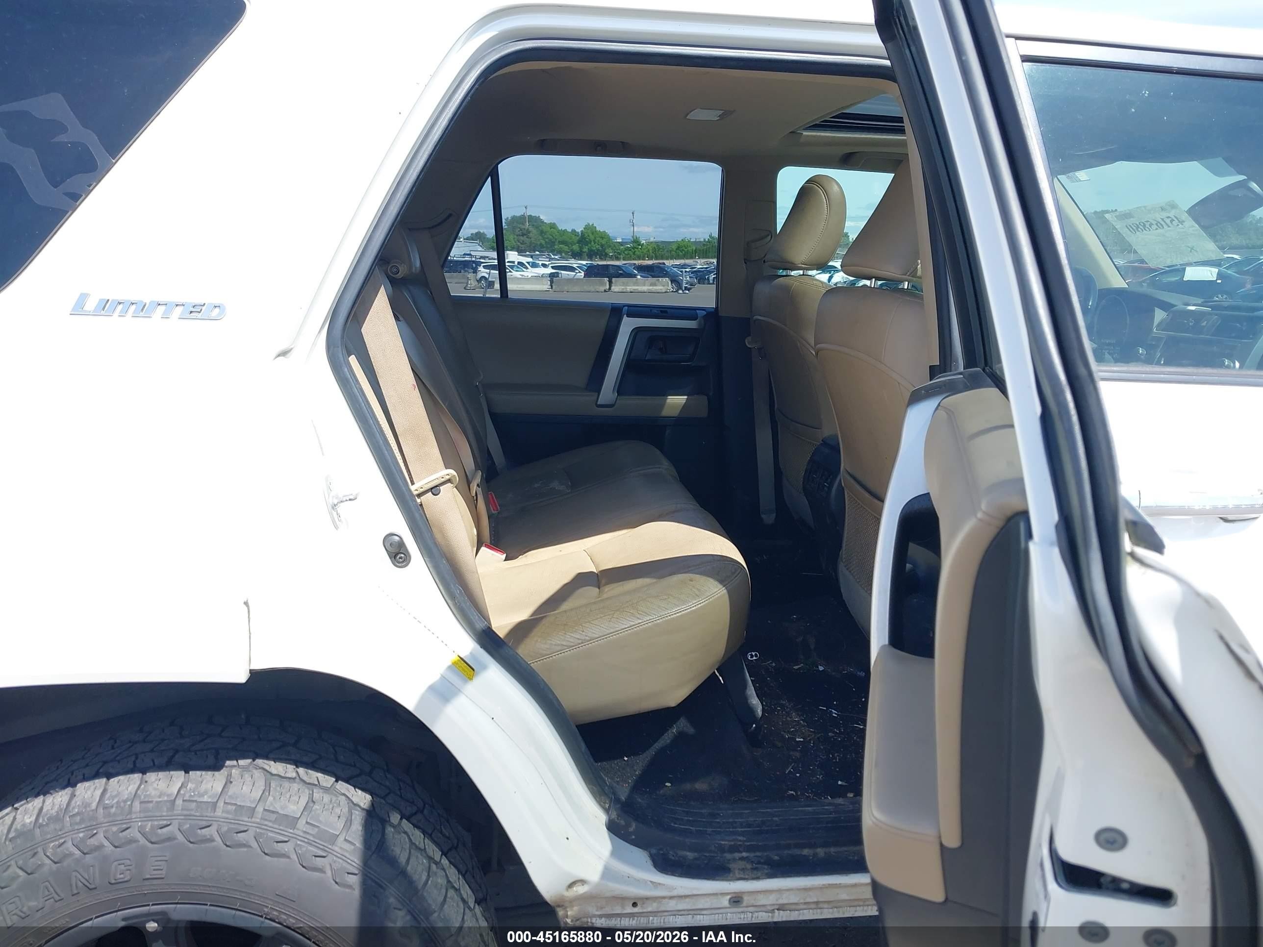 2010 Toyota 4runner Limited V6 White vin: JTEBU5JR2A5000198
