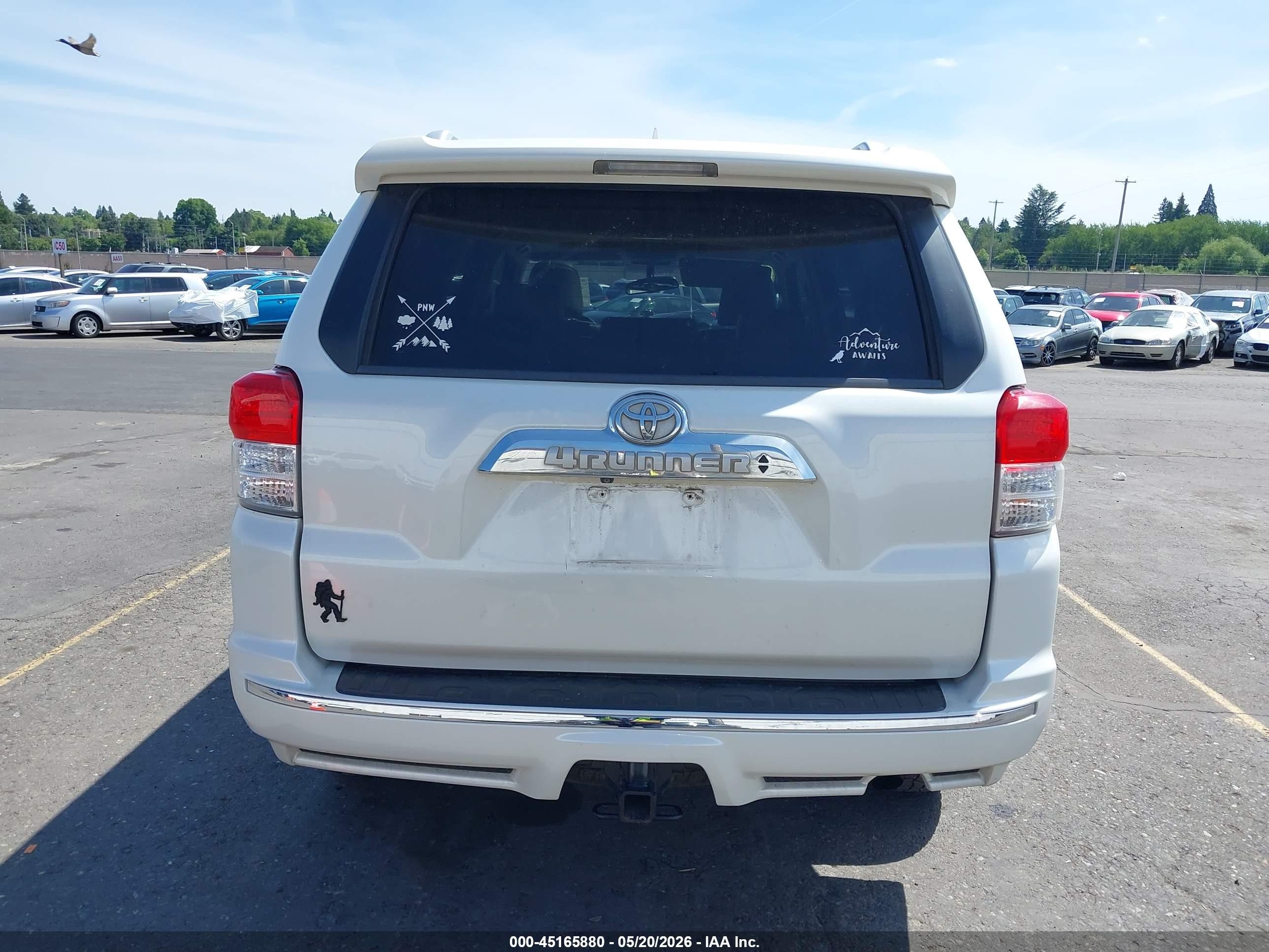 2010 Toyota 4runner Limited V6 White vin: JTEBU5JR2A5000198